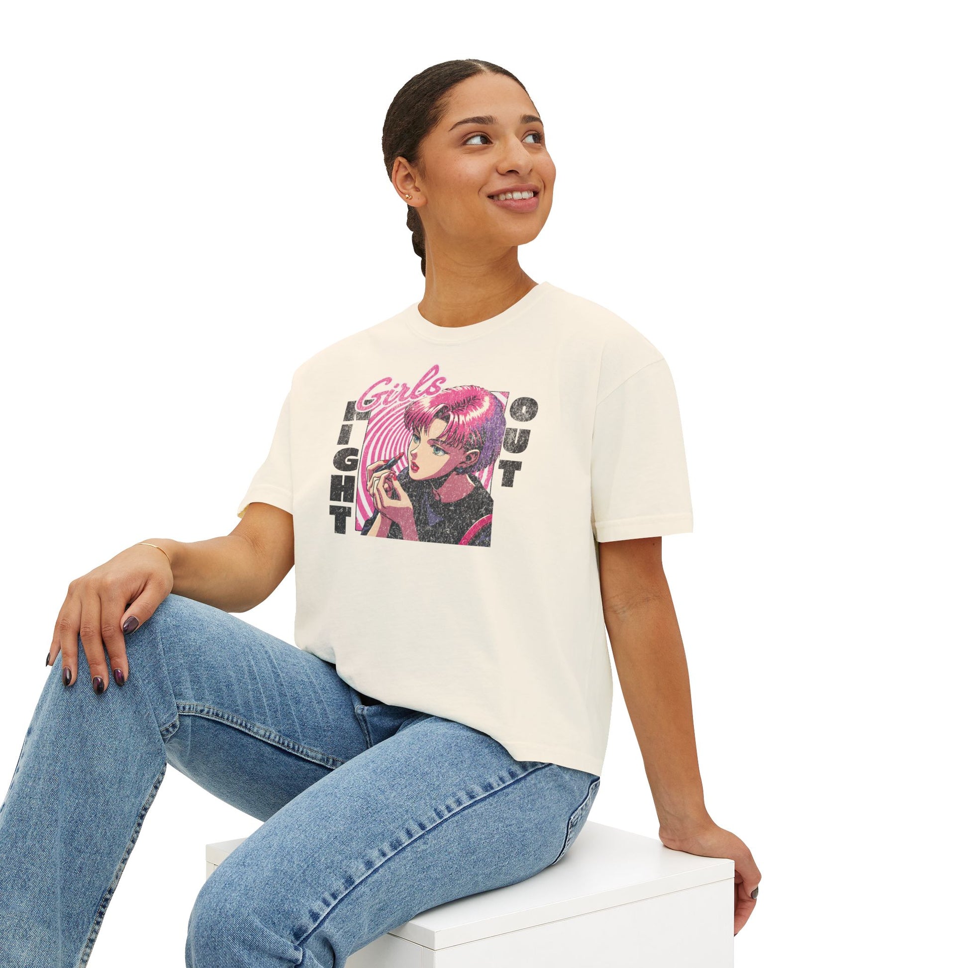 Girls Night Out Boxy Tee - Deki's Variety Store