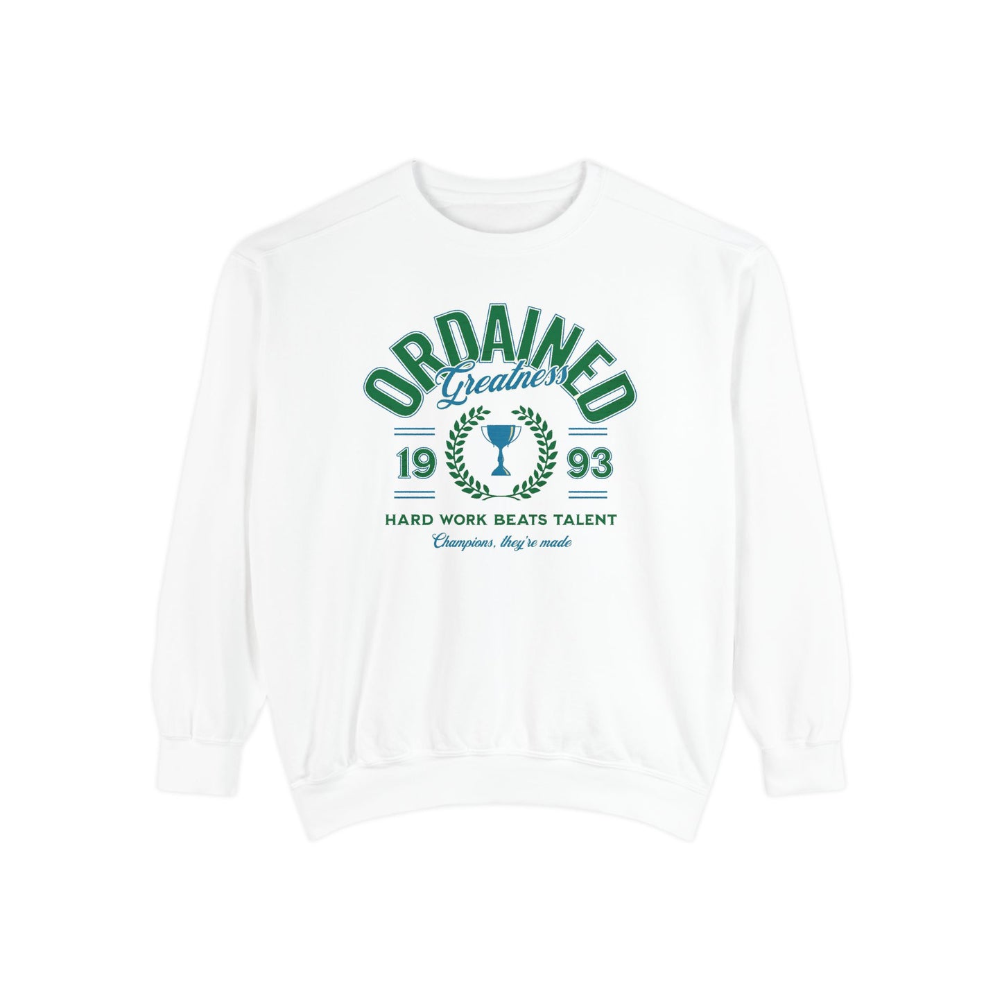 Ordained Greatness Comfort Colors Sweatshirt - Deki's Variety Store