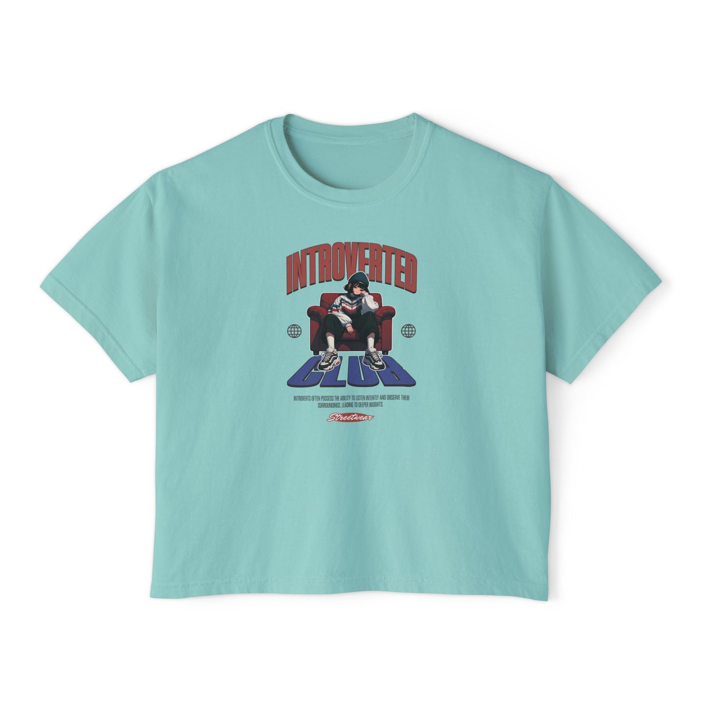 Introverted Club  Comfort Colors Boxy Tee - Deki's Variety Store