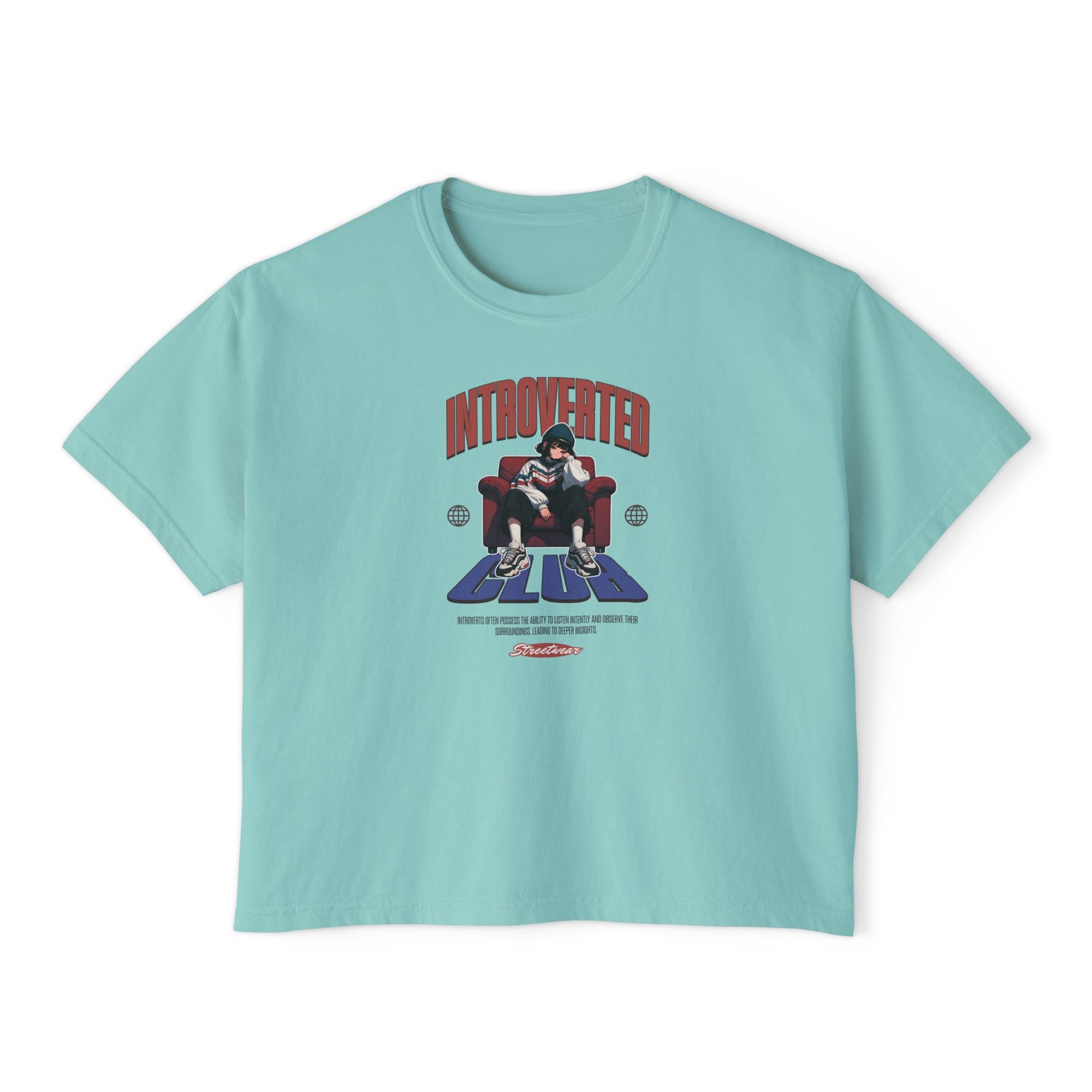 Introverted Club  Comfort Colors Boxy Tee - Deki's Variety Store
