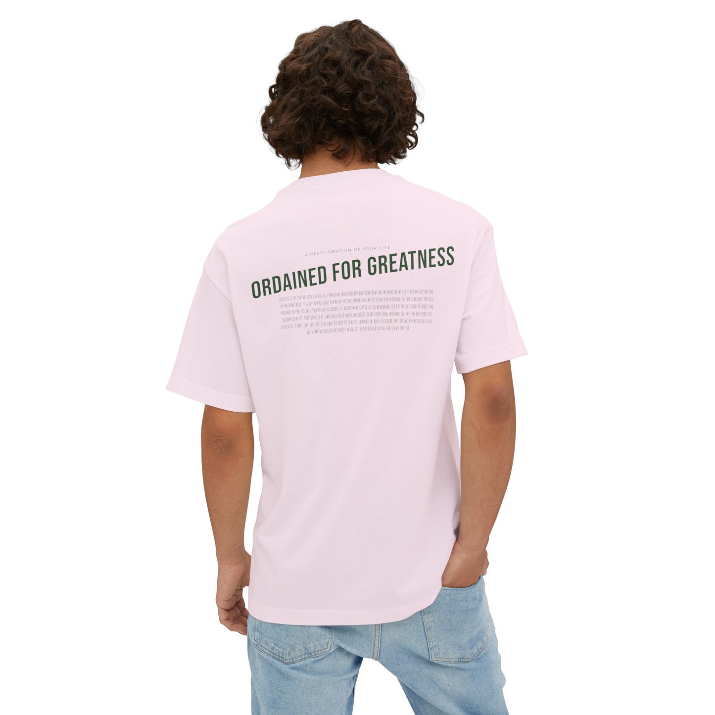 Ordained for Greatness Oversized Boxy Tee - Deki's Variety Store