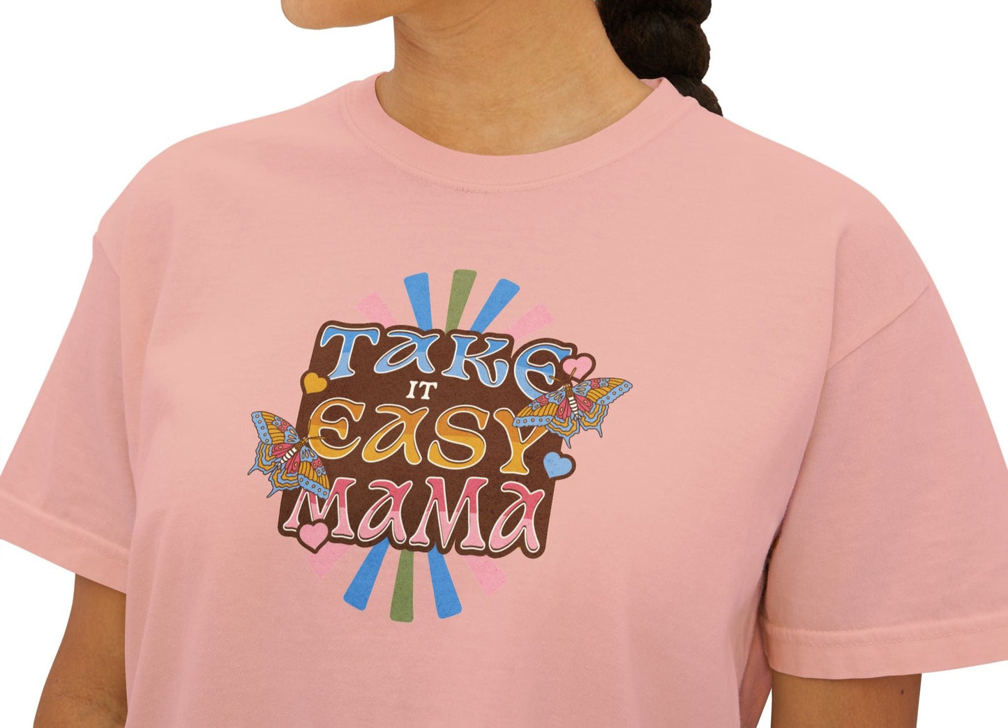 Take it Easy Mama Boxy T-shirt - Deki's Variety Store