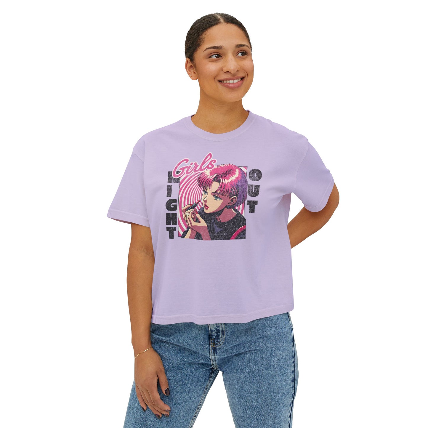 Girls Night Out Boxy Tee - Deki's Variety Store