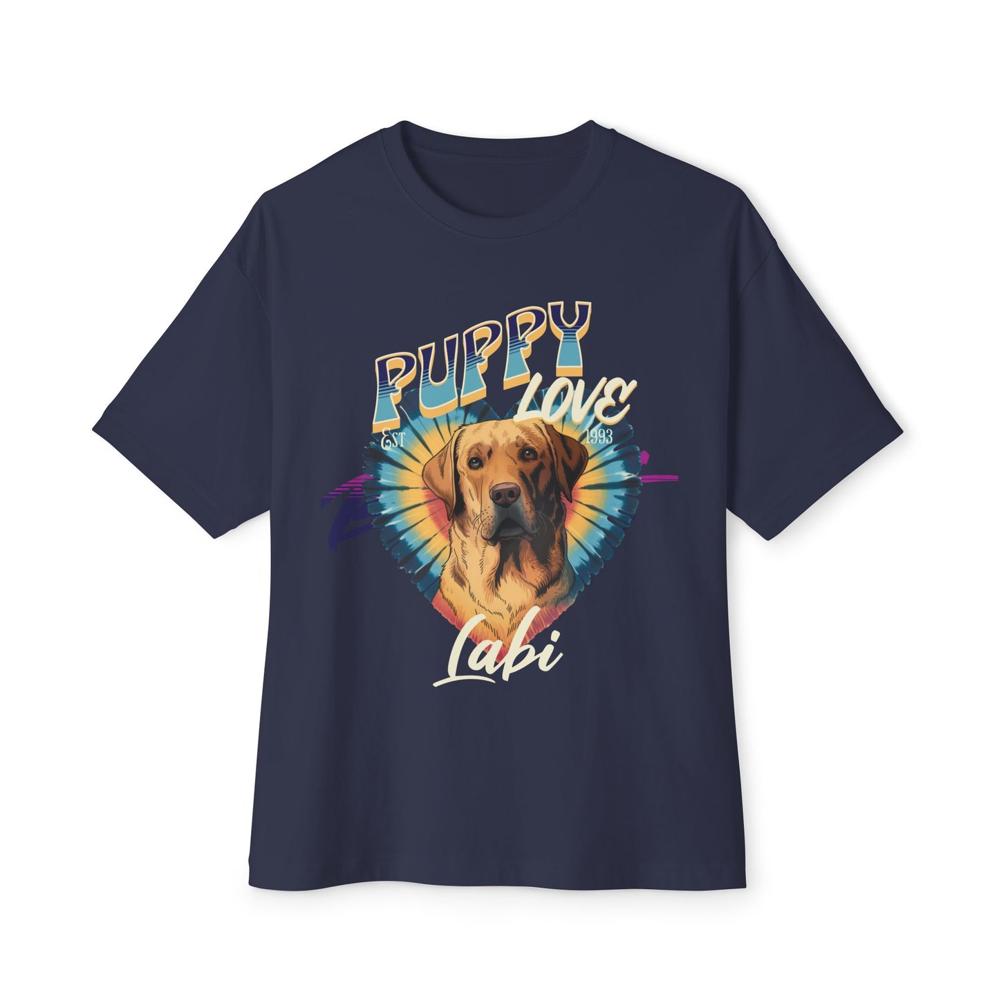 Labrador Retrievers Puppy Love Oversized Boxy T-Shirt - Deki's Variety Store