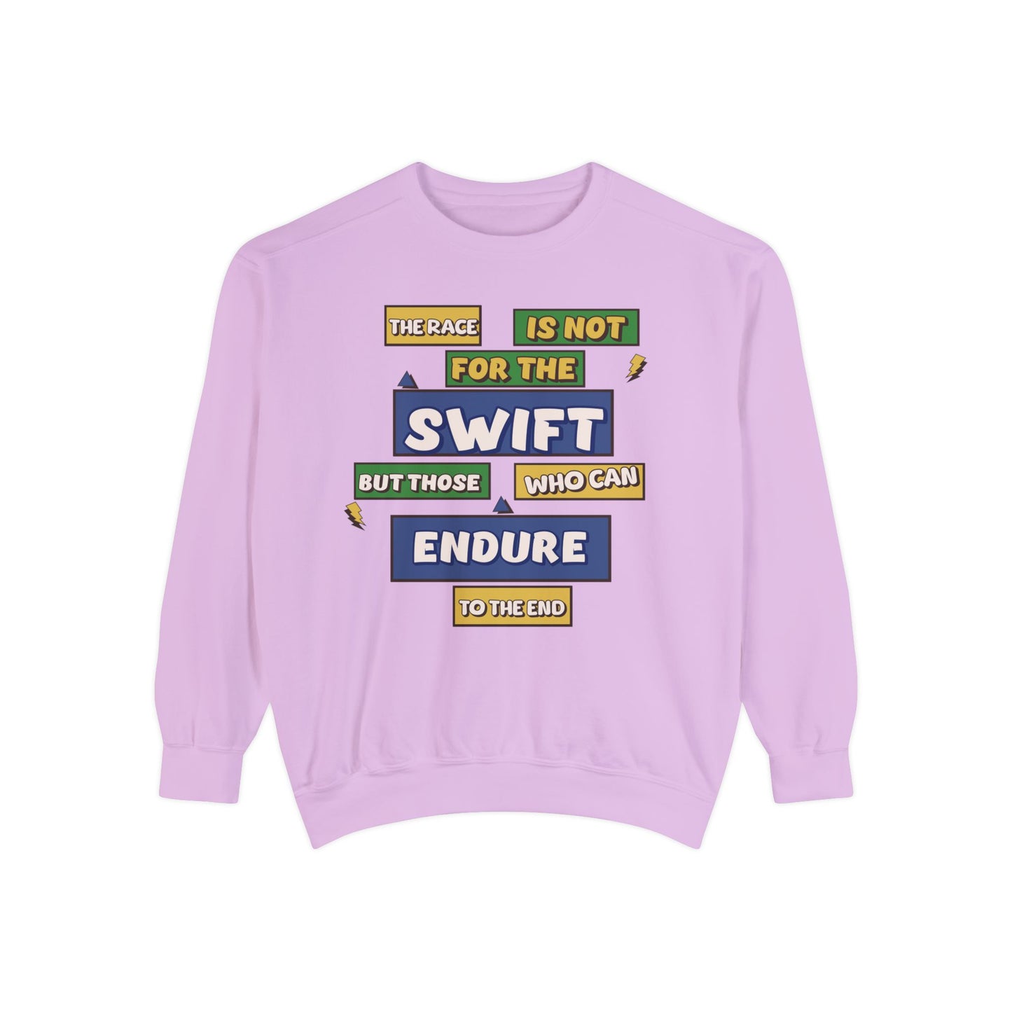 Endurance Sweatshirt: "The Race is Not for the Swift" - Deki's Variety Store