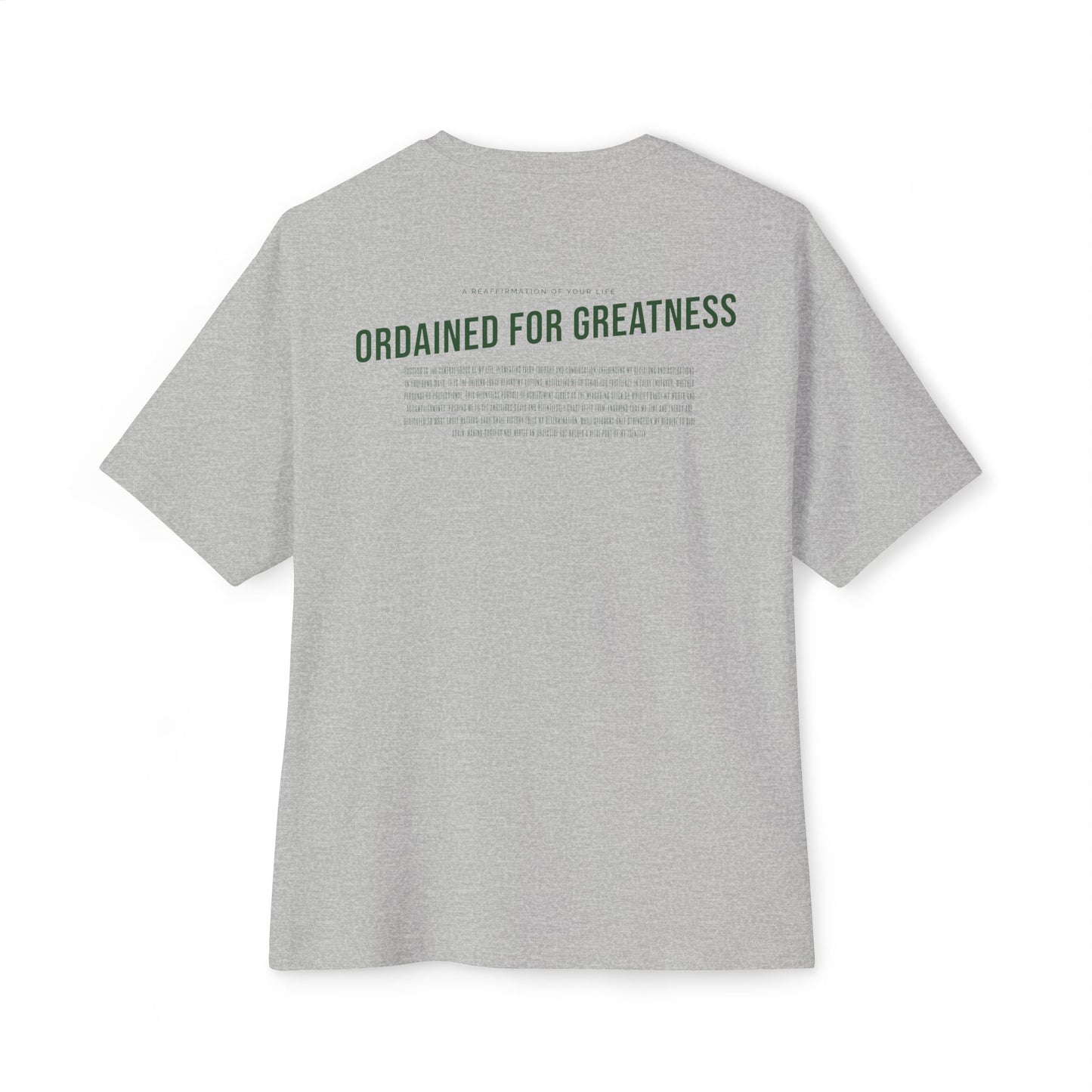 Ordained for Greatness Oversized Boxy Tee - Deki's Variety Store