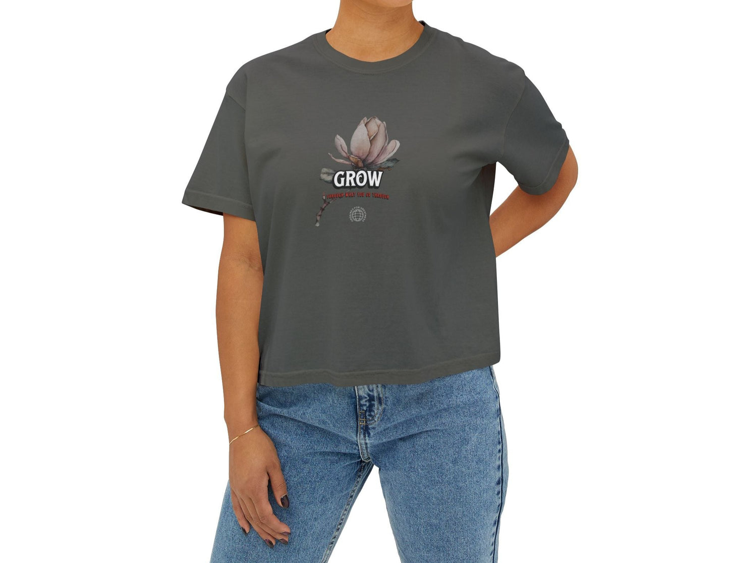 Grow Women's Boxy Tee - Deki's Variety Store