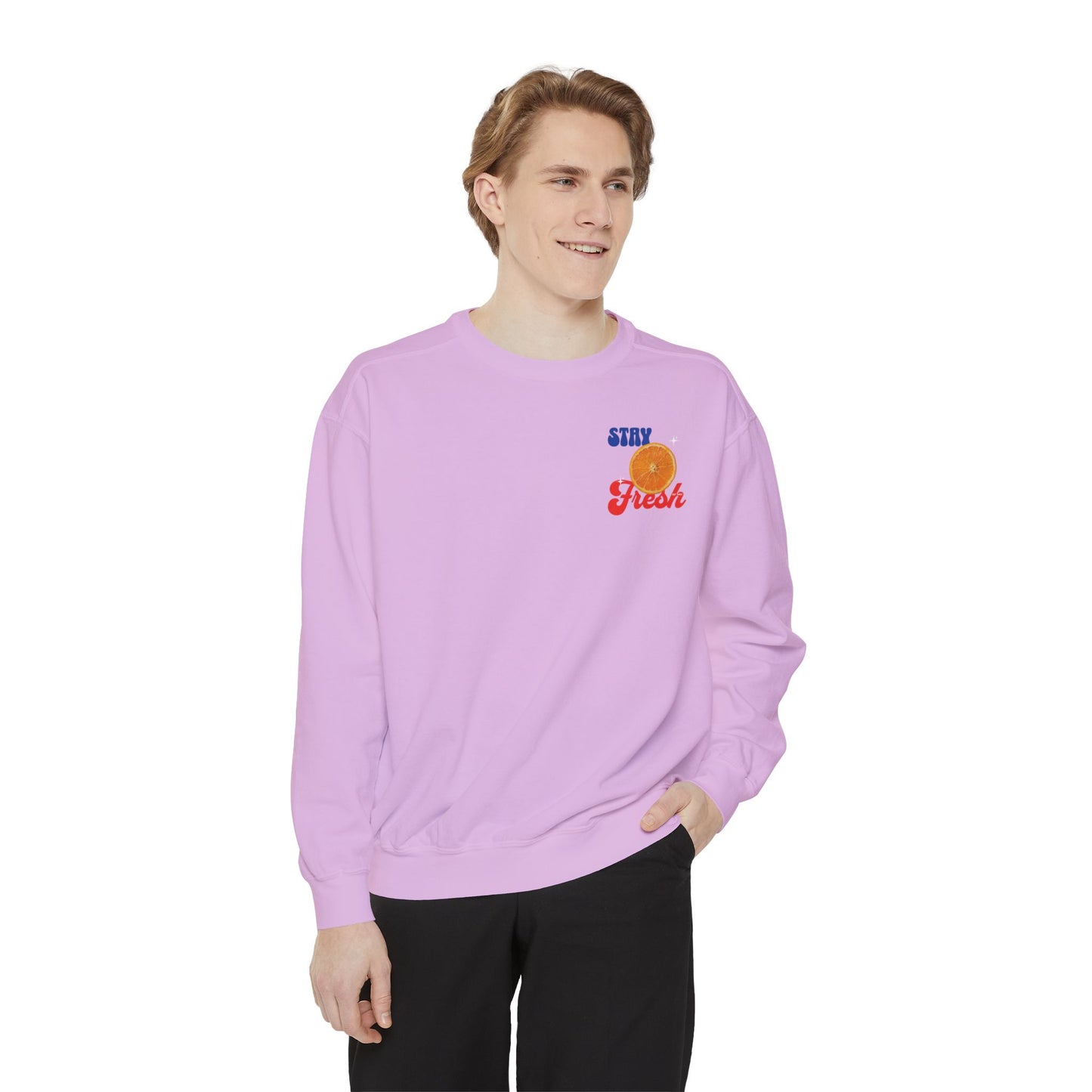 Stay Fresh Comfort Colors Sweatshirt - Deki's Variety Store