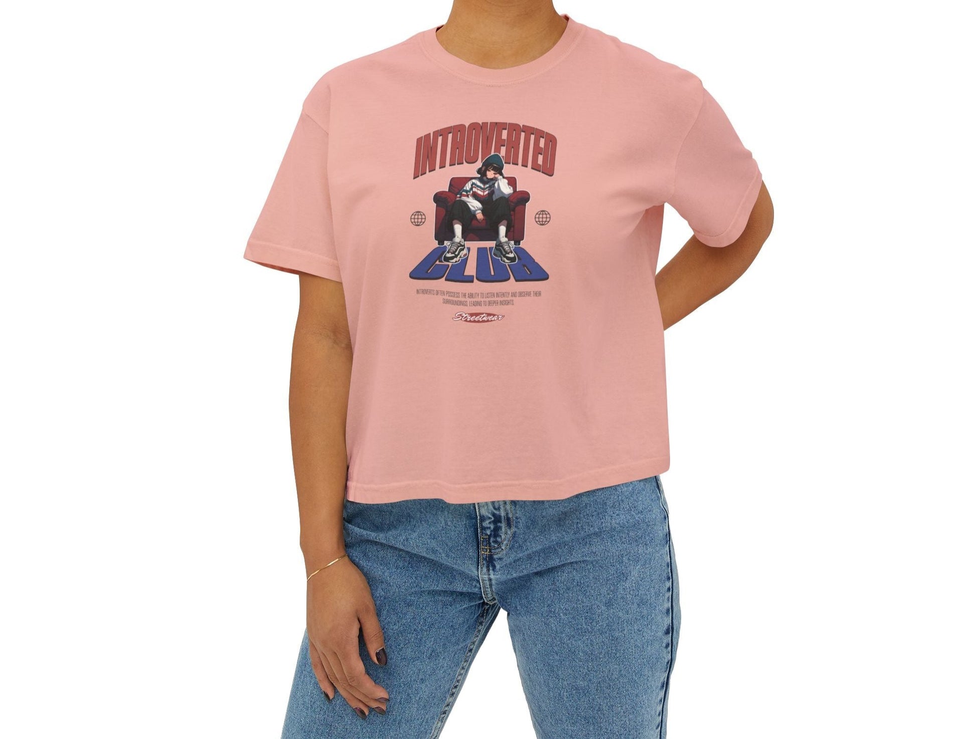 Introverted Club  Comfort Colors Boxy Tee - Deki's Variety Store