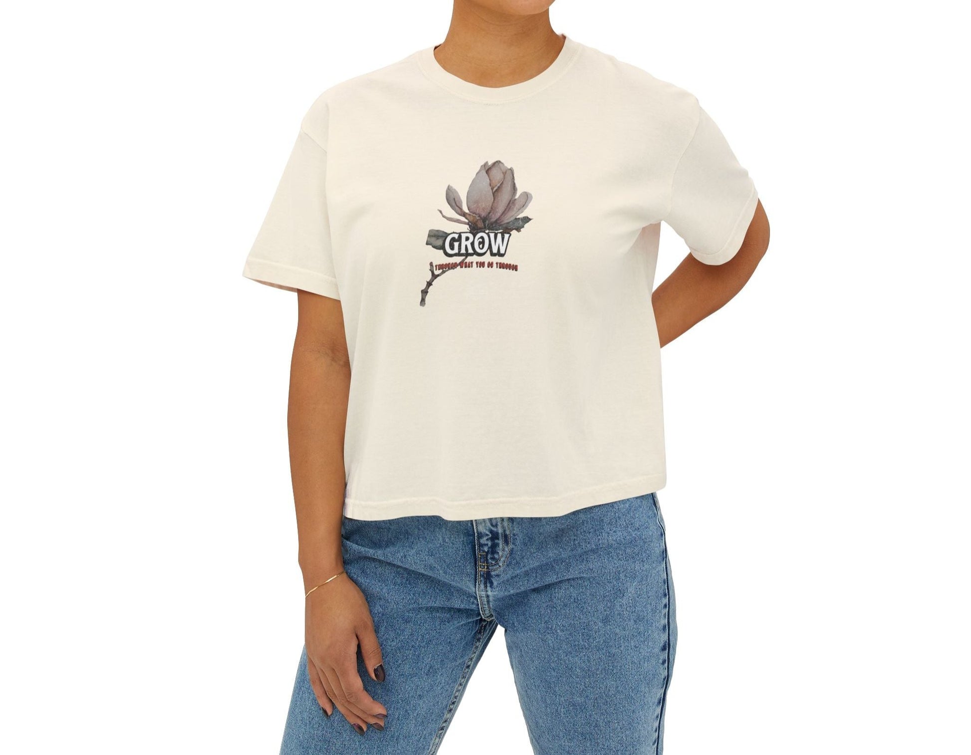 Grow Women's Boxy Tee - Deki's Variety Store