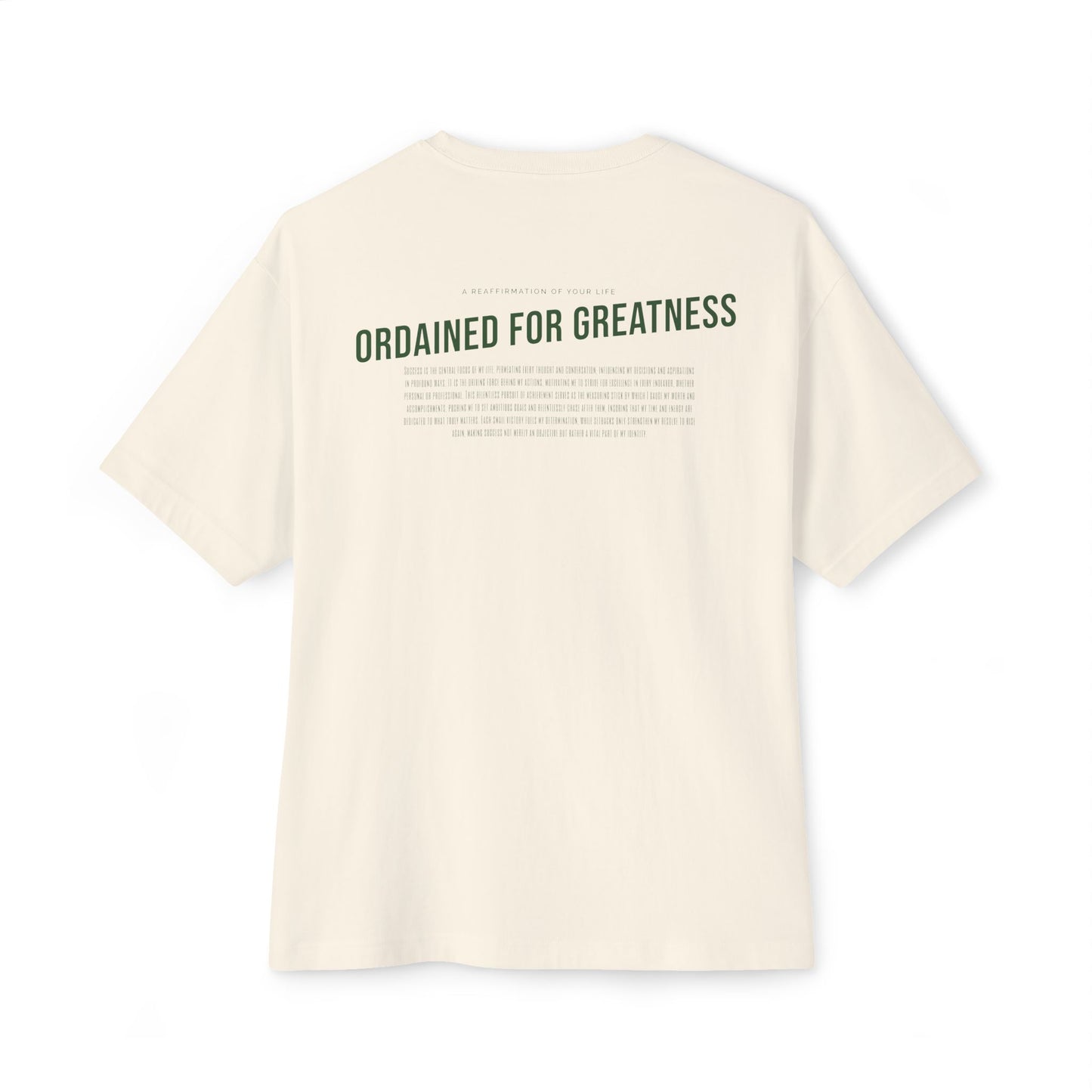 Ordained for Greatness Oversized Boxy Tee - Deki's Variety Store