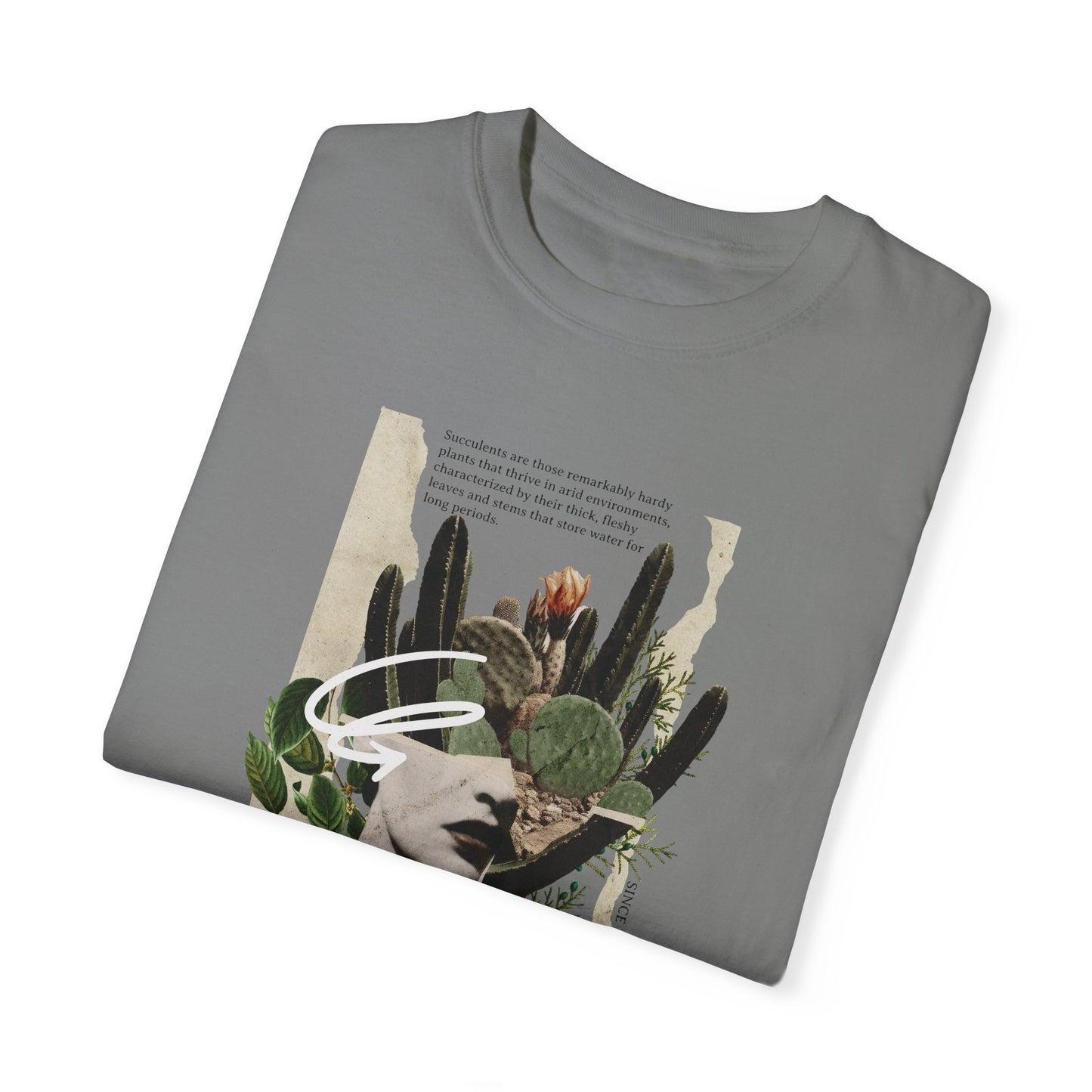 Succulent Comfort Colors T-shirt - Deki's Variety Store