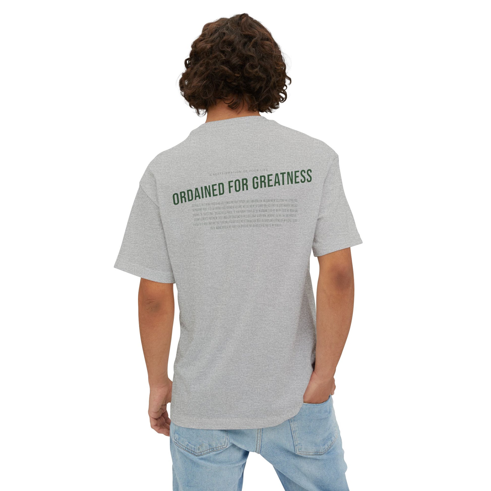 Ordained for Greatness Oversized Boxy Tee - Deki's Variety Store