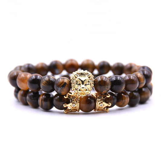 Lion & Crown Bracelet Jewellery - Deki's Variety Store