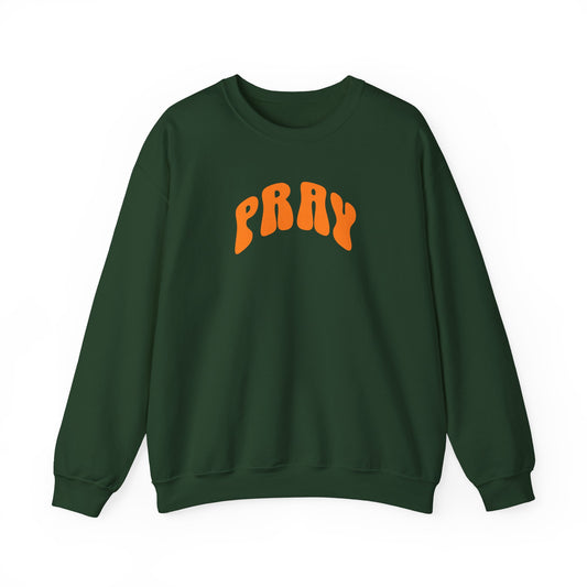 Pray Crewneck Sweatshirt, Cozy Unisex Pullover - Comfort Colors - Deki's Variety Store