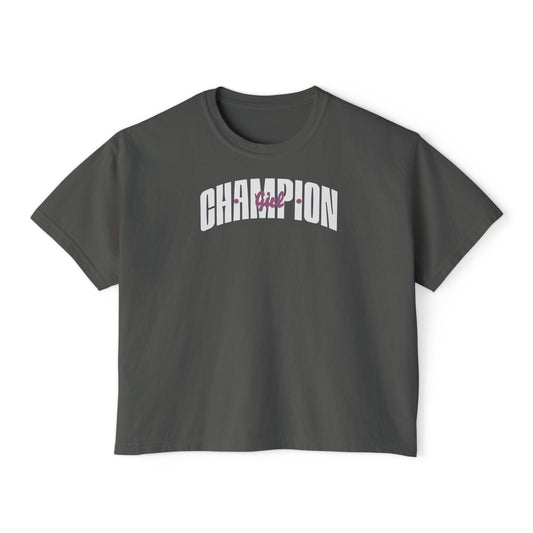 Champion Girl Racer Boxy Tee - Deki's Variety Store