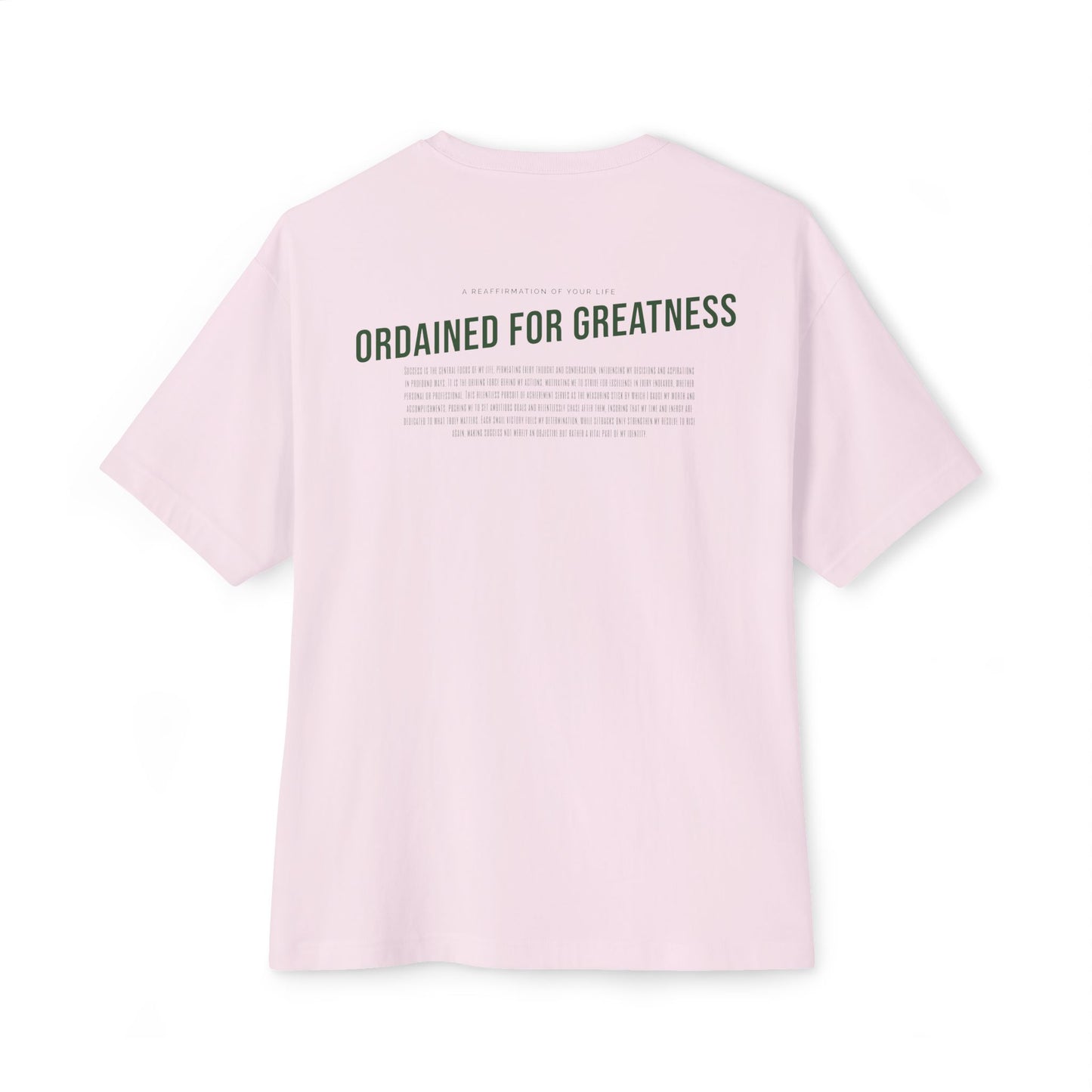 Ordained for Greatness Oversized Boxy Tee - Deki's Variety Store