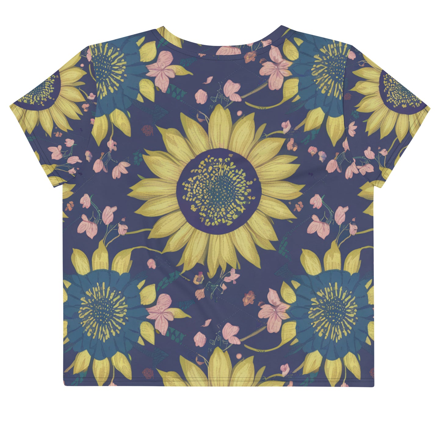 Sunflower Splash Crop Tee - Deki's Variety Store