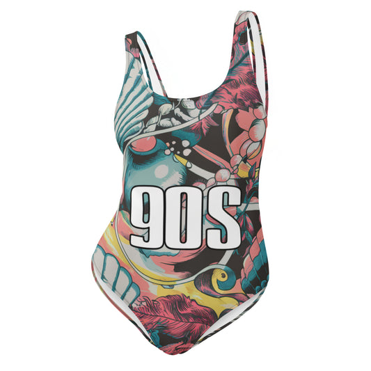 Retro Style One-Piece Swimsuit - Deki's Variety Store