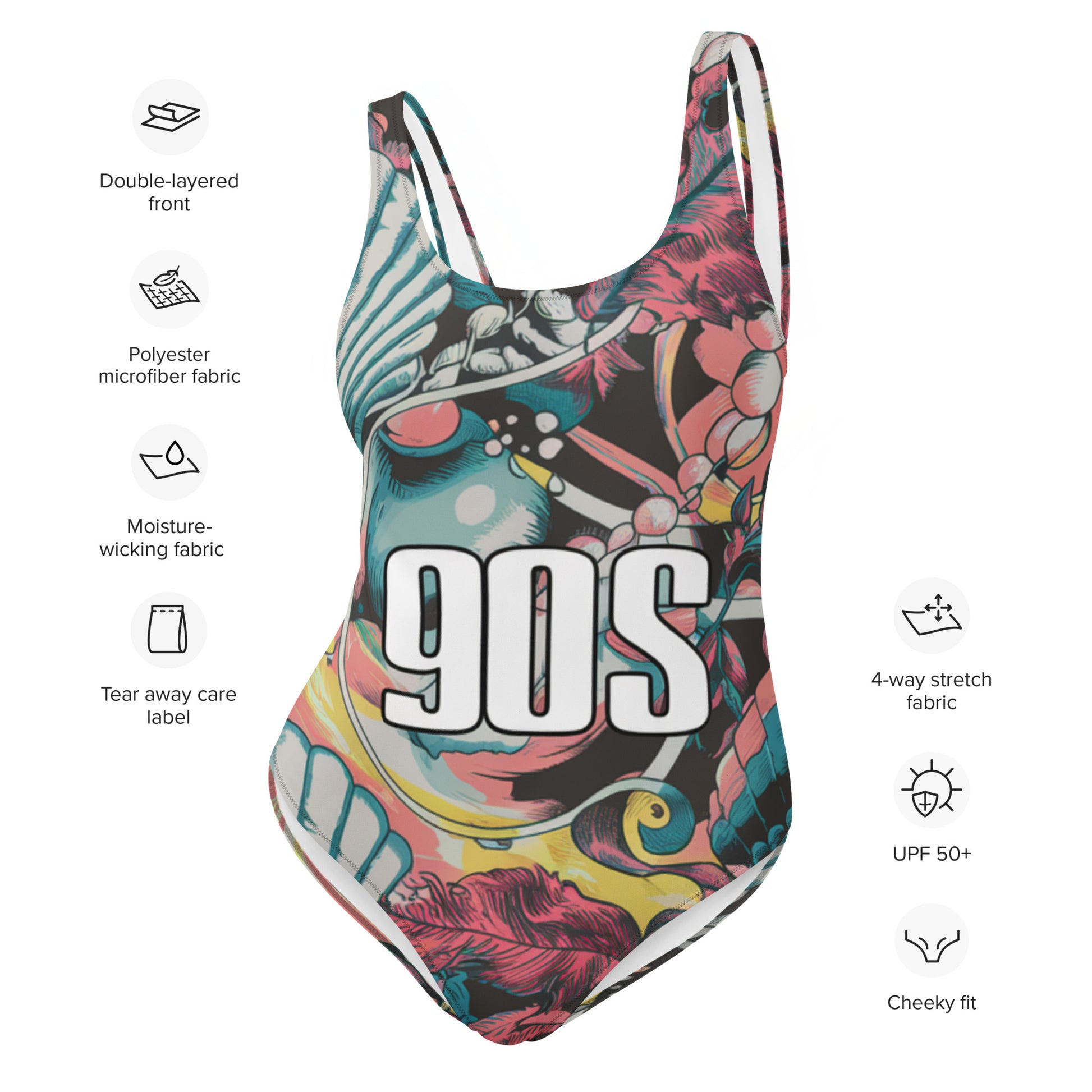 Retro Style One-Piece Swimsuit - Deki's Variety Store