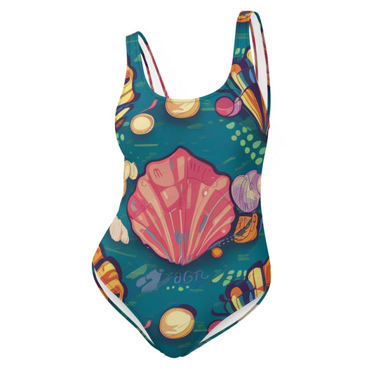 Clams and Pearls One-Piece Swimsuit - Deki's Variety Store