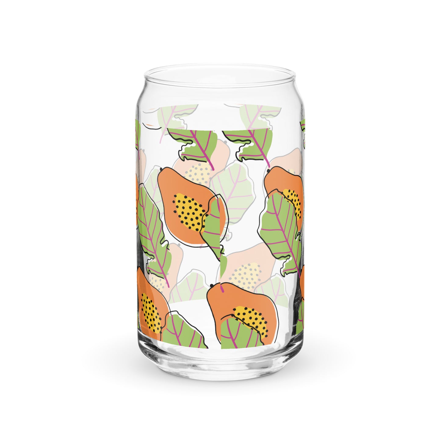 A Papaya Can-shaped glass - Deki's Variety Store