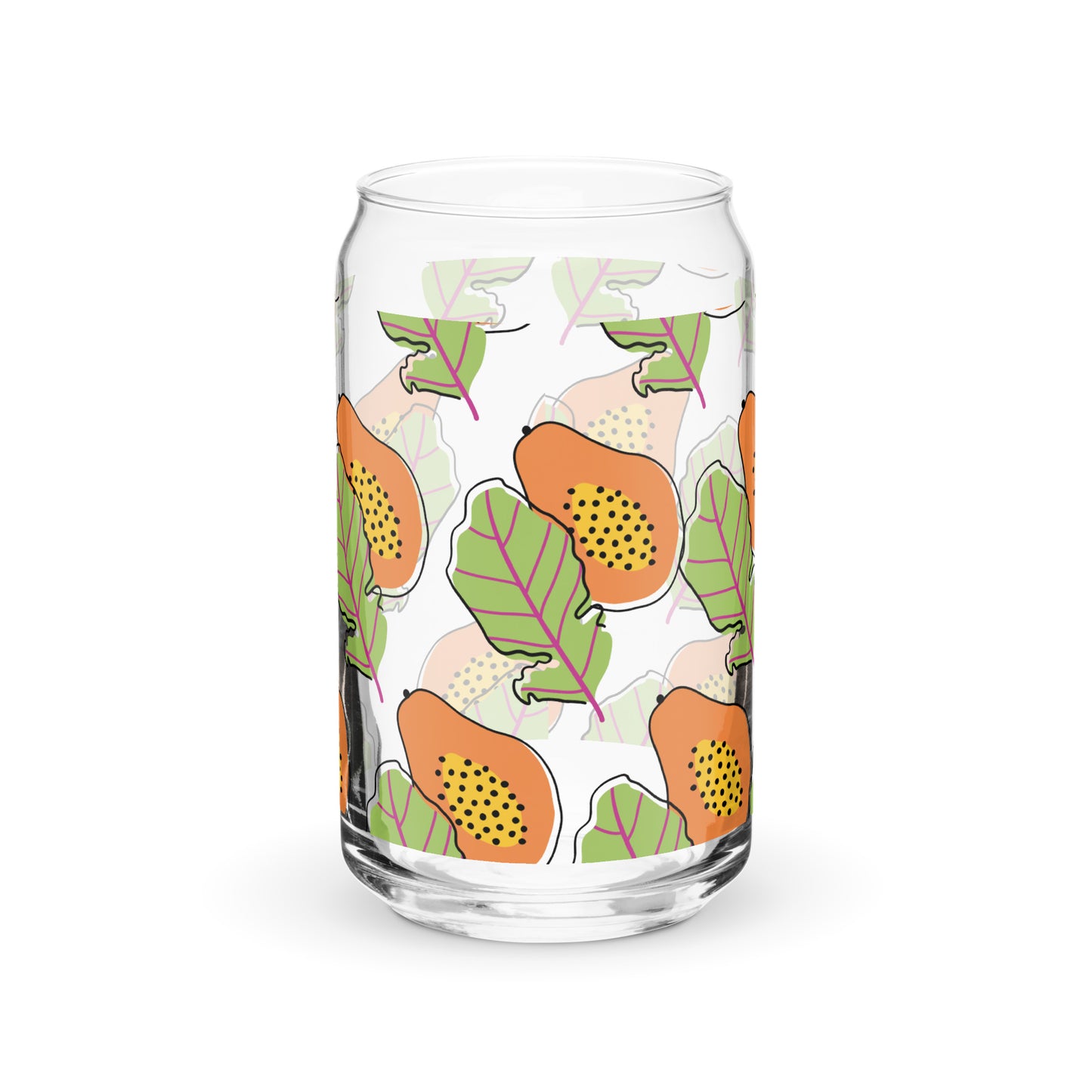 A Papaya Can-shaped glass - Deki's Variety Store