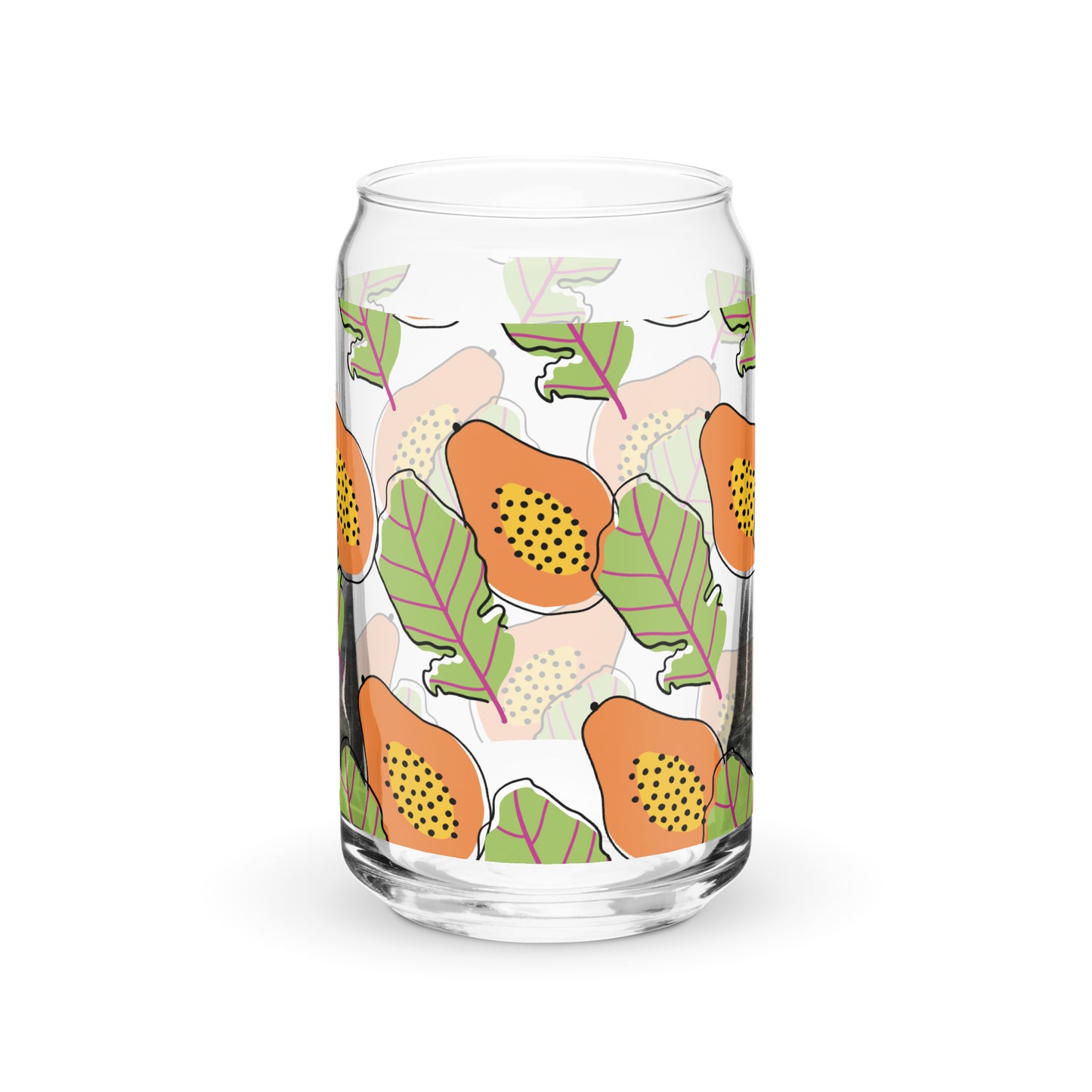 A Papaya Can-shaped glass - Deki's Variety Store