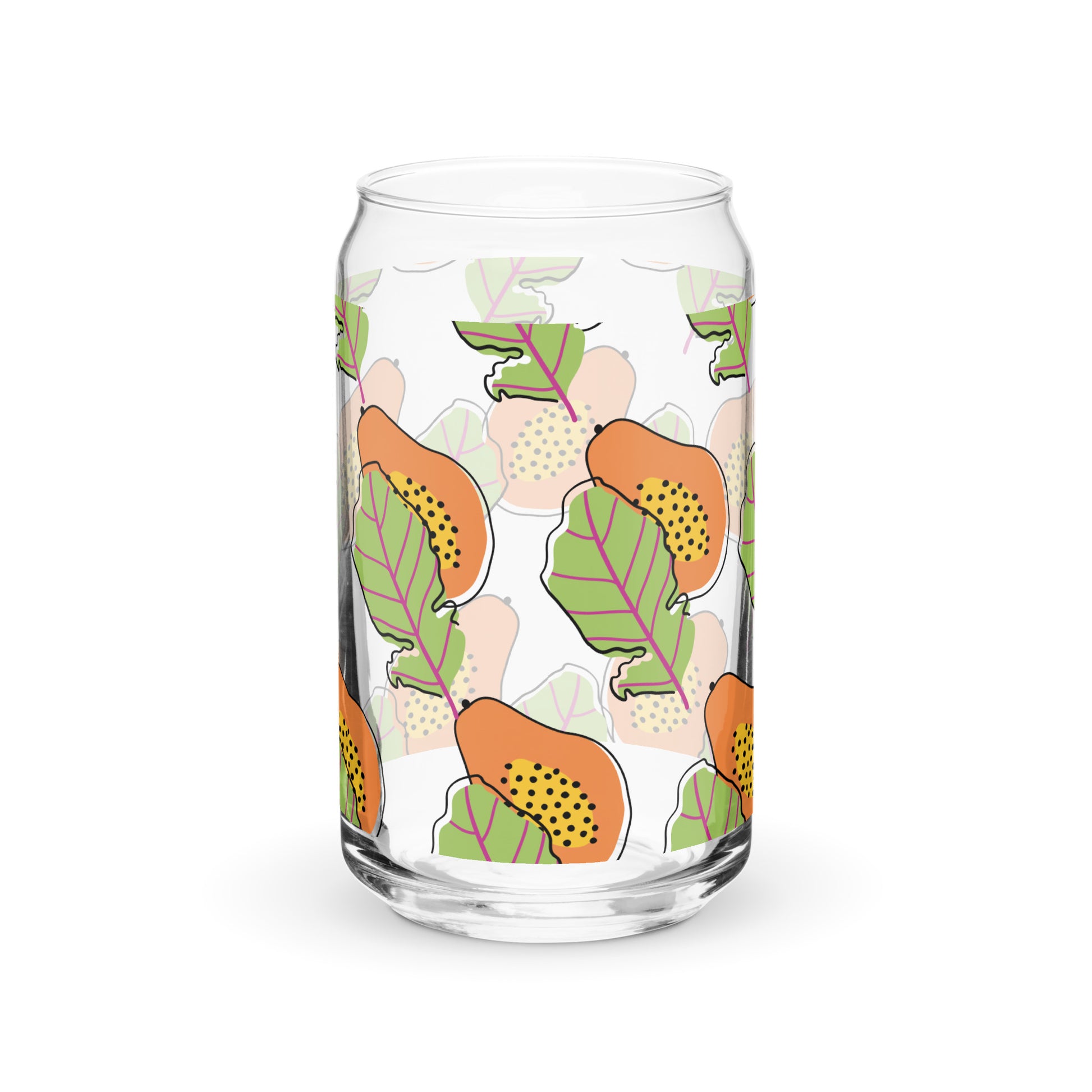 A Papaya Can-shaped glass - Deki's Variety Store