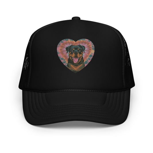 I Love My Rottweiler Foam trucker hat - Deki's Variety Store