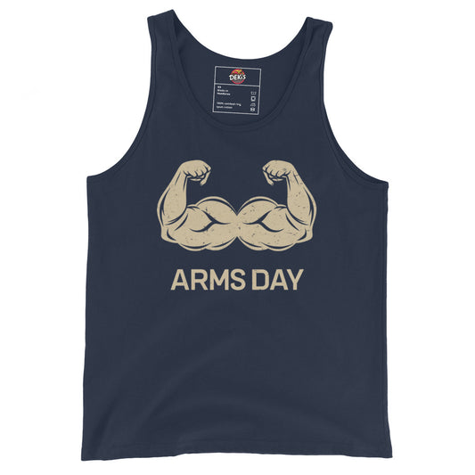 Arms Day Men's Tank Top Gym Life .v1 - Deki's Variety Store