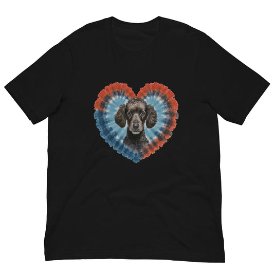 I Love my Black Poodle - Tie and Dye Unisex t-shirt - Deki's Variety Store