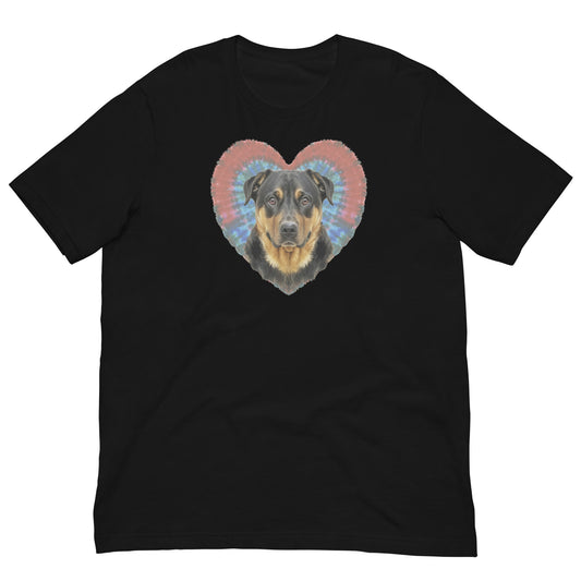 I Love my Rottweiler - Tie and Dye Unisex t-shirt - Deki's Variety Store