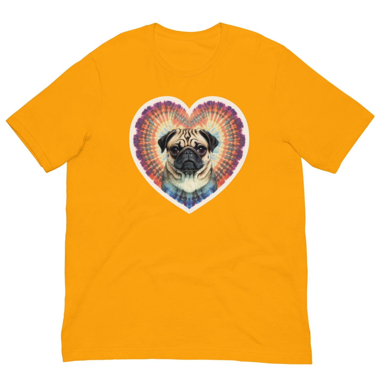 I Love my Pug- Tie and Dye Unisex t-shirt - Deki's Variety Store