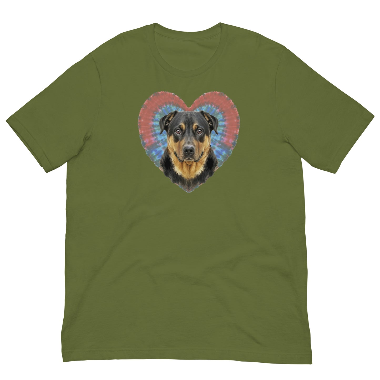 I Love my Rottweiler - Tie and Dye Unisex t-shirt - Deki's Variety Store