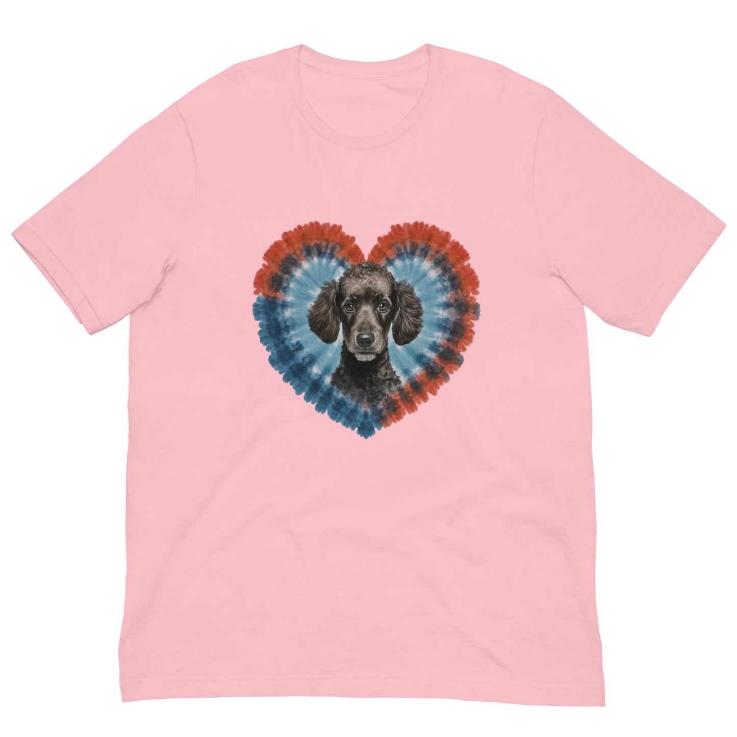 I Love my Black Poodle - Tie and Dye Unisex t-shirt - Deki's Variety Store