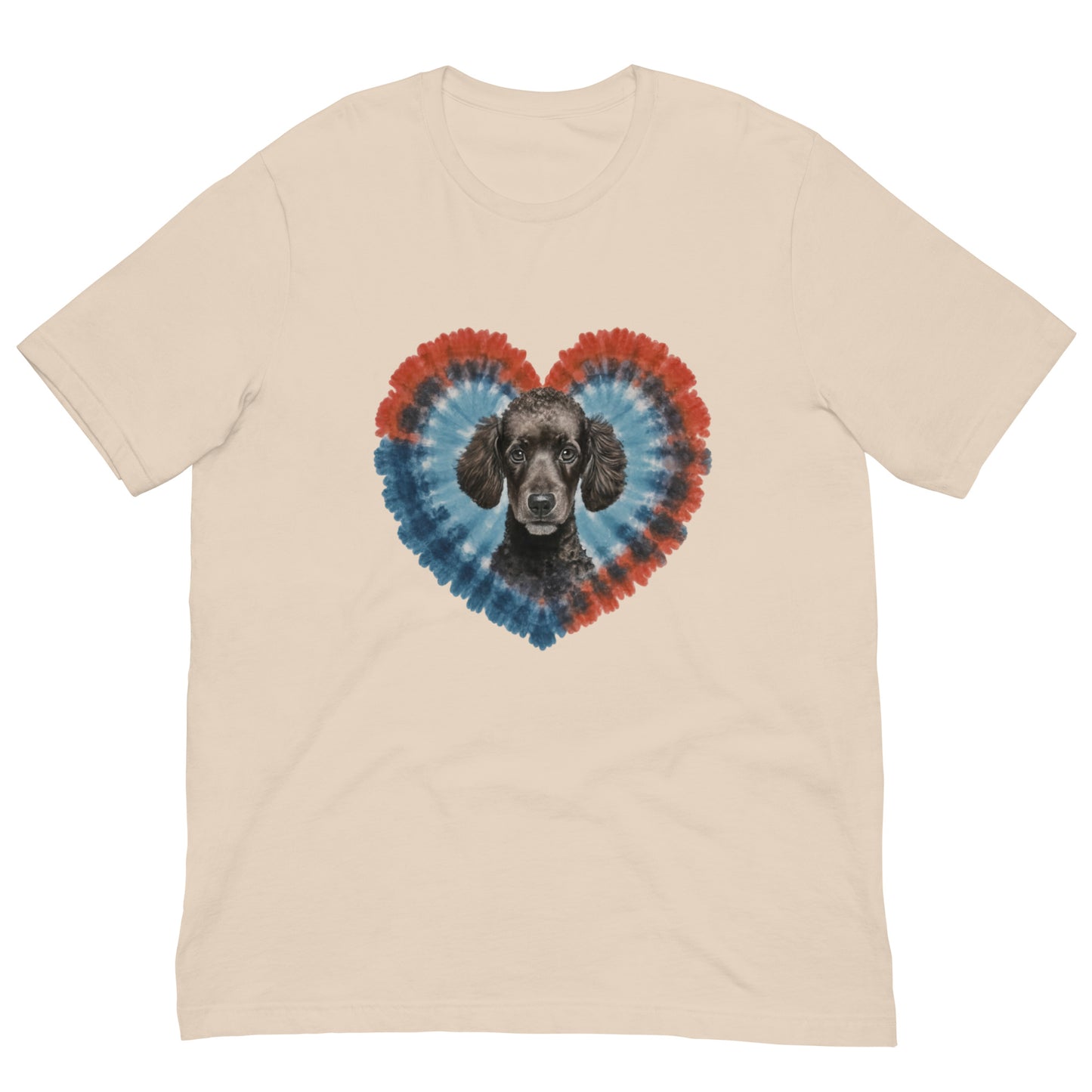 I Love my Black Poodle - Tie and Dye Unisex t-shirt - Deki's Variety Store