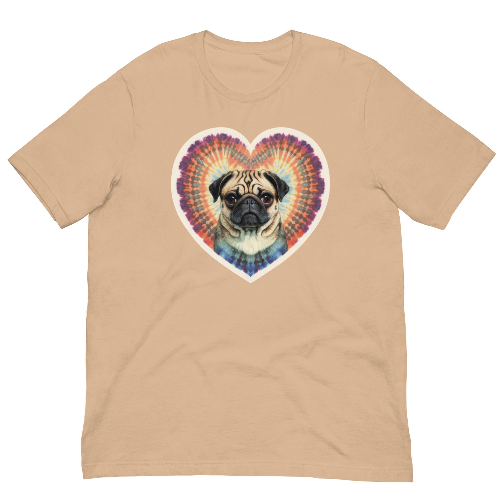 I Love my Pug- Tie and Dye Unisex t-shirt - Deki's Variety Store