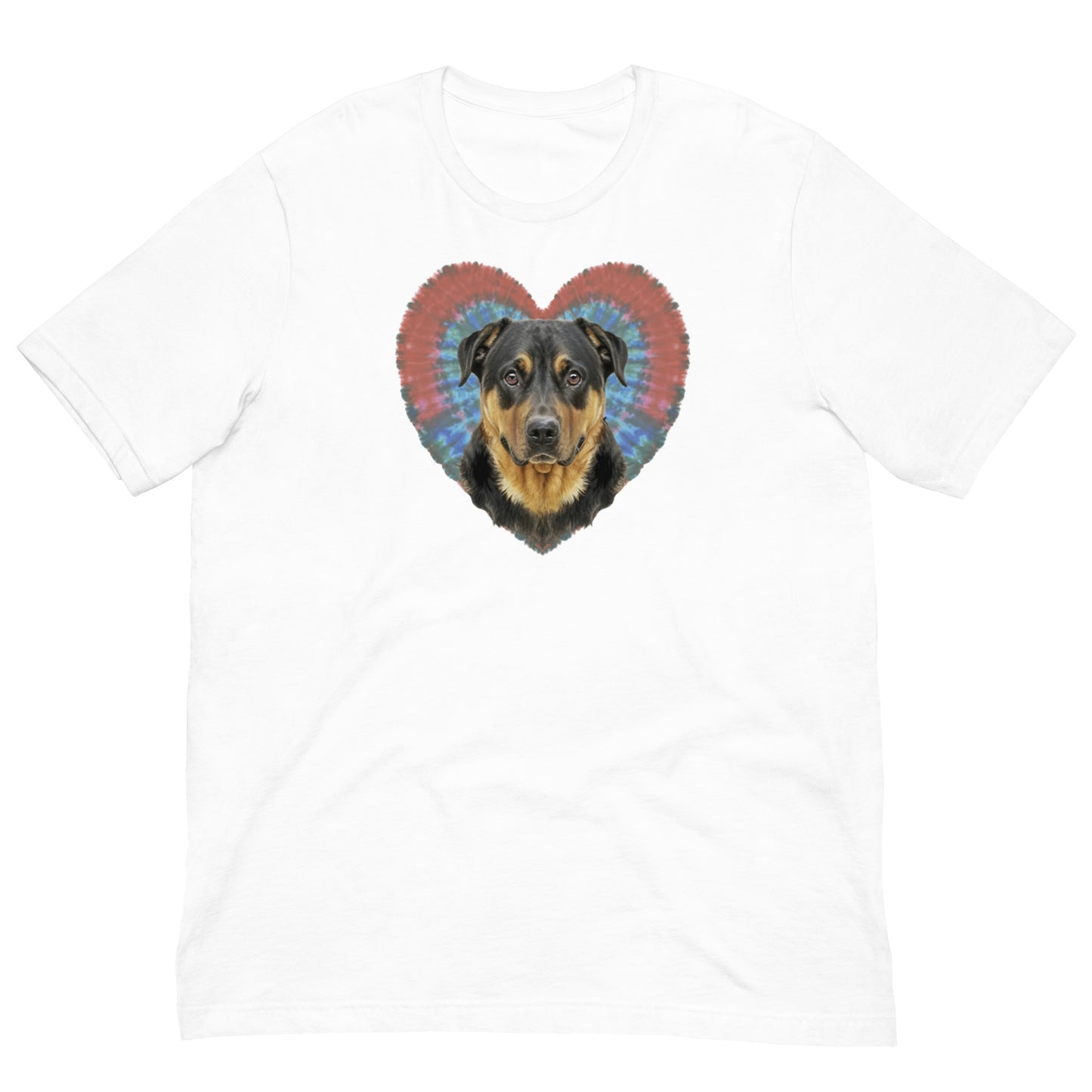 I Love my Rottweiler - Tie and Dye Unisex t-shirt - Deki's Variety Store