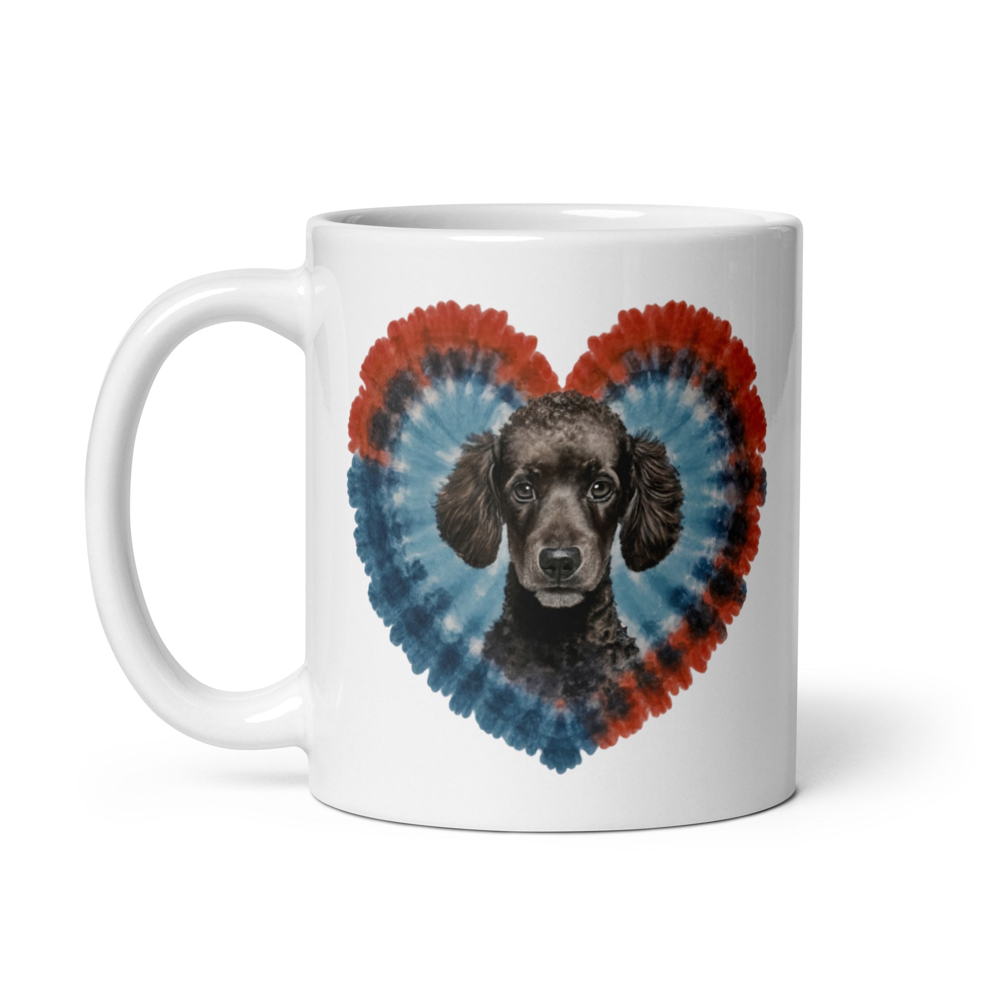 A Black Poodle White glossy mug - Deki's Variety Store