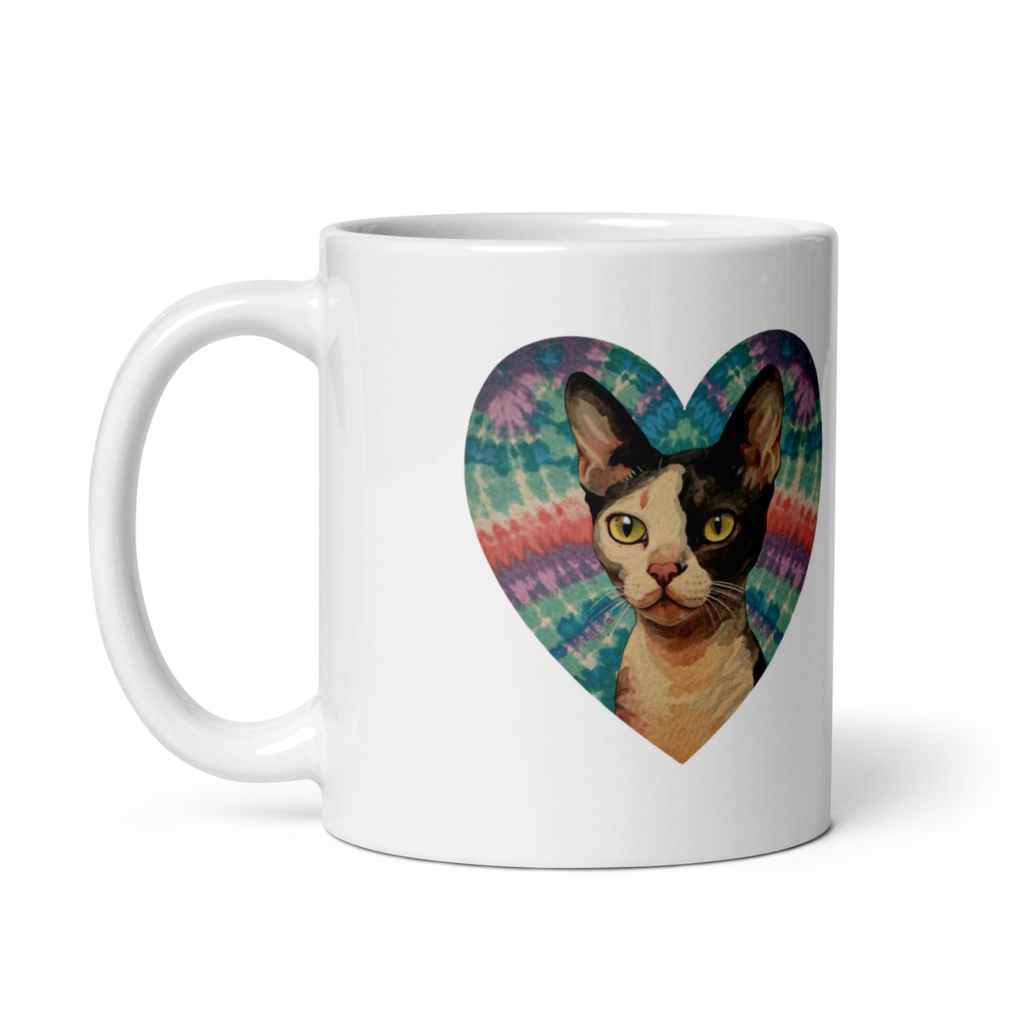 A Devon Rex glossy mug - Deki's Variety Store