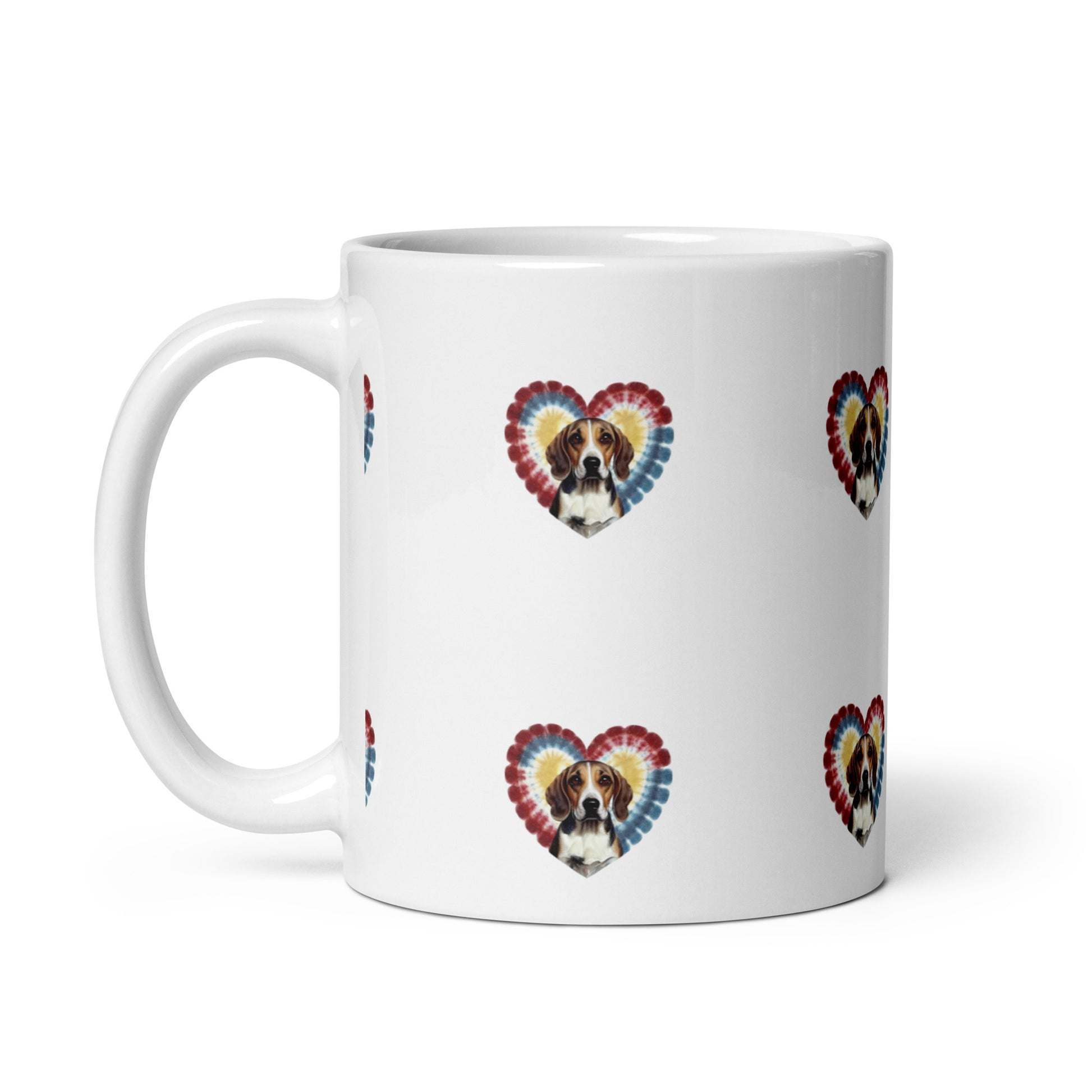 I Love my Beagle White glossy mug - Deki's Variety Store