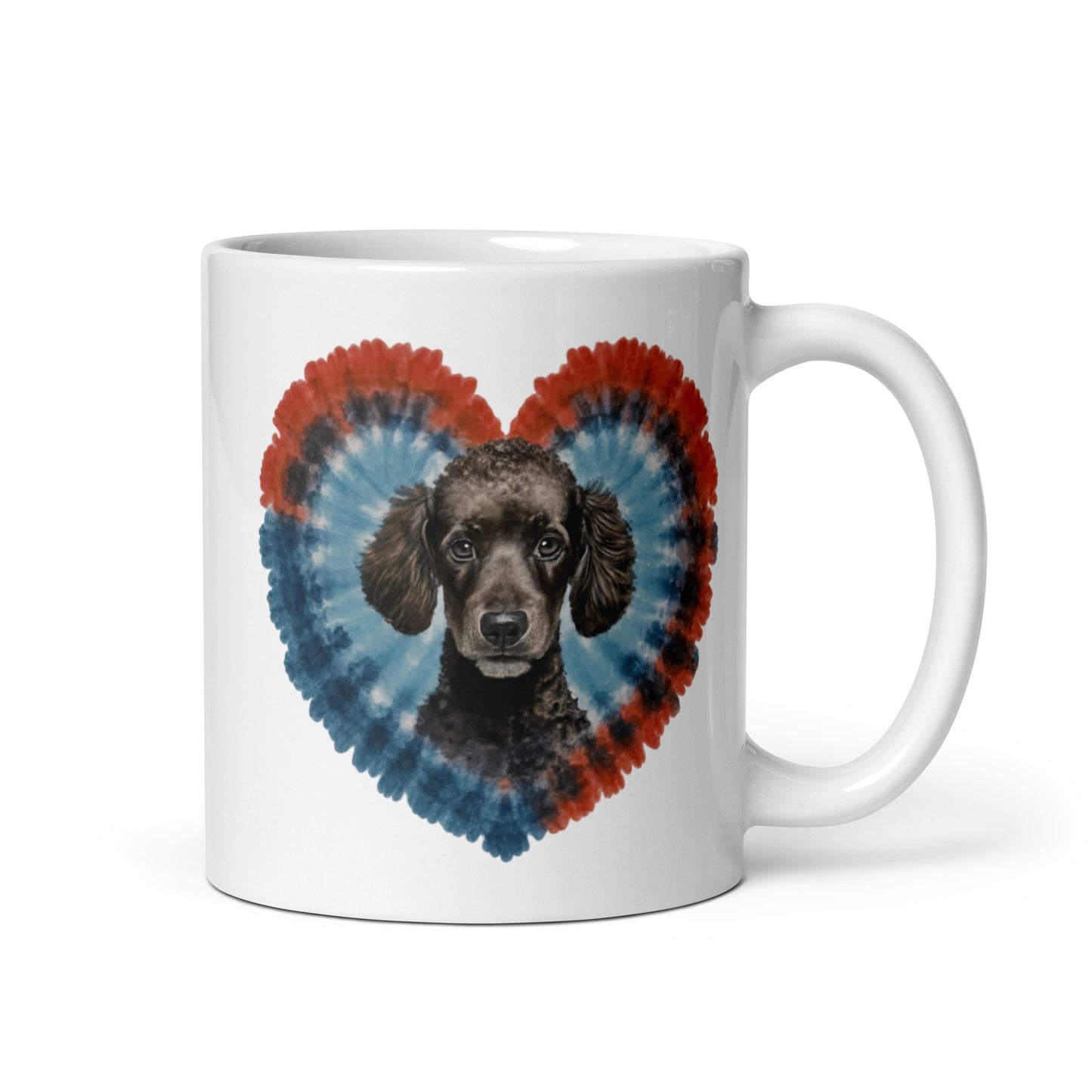 A Black Poodle White glossy mug - Deki's Variety Store