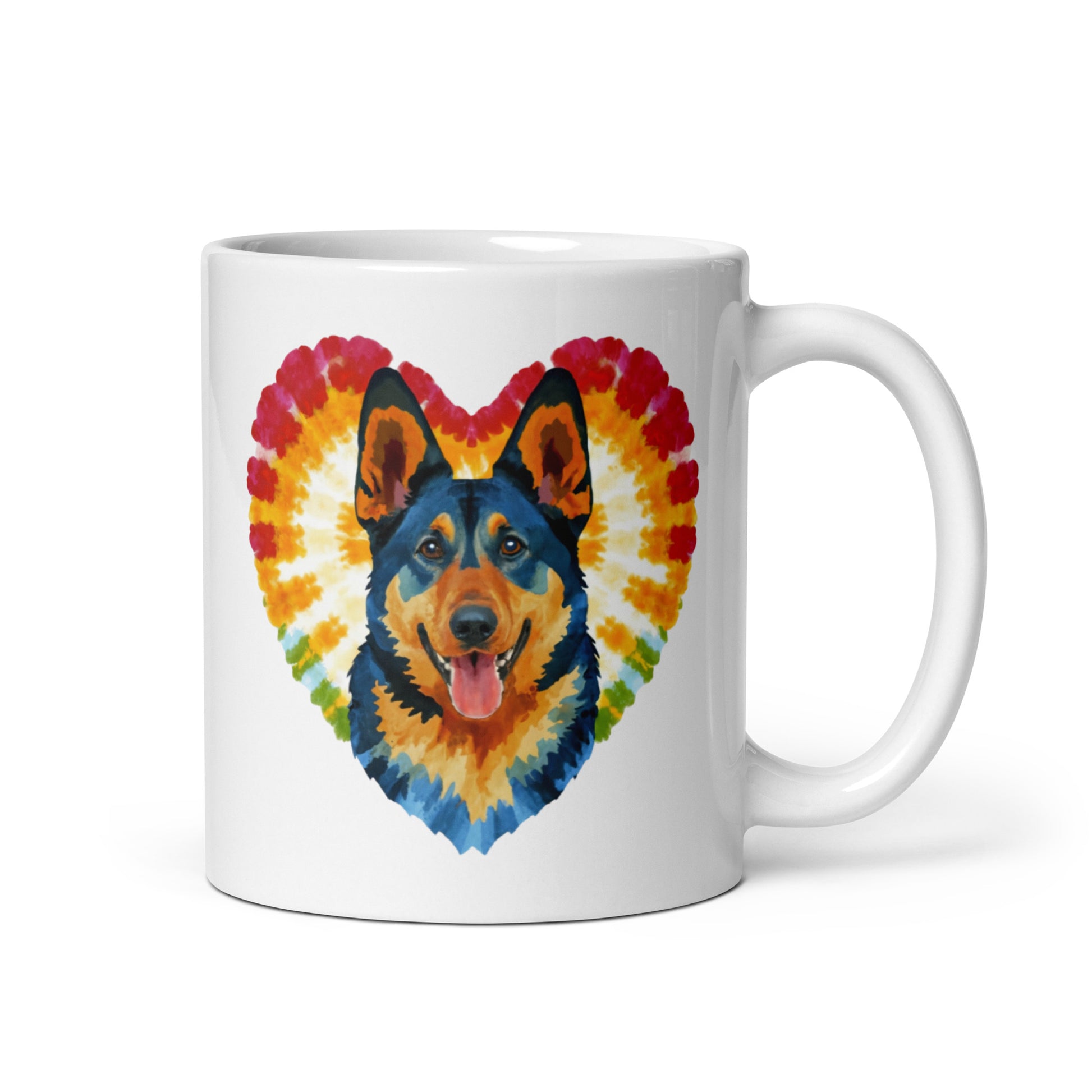 A German Shepherd White glossy mug - Deki's Variety Store