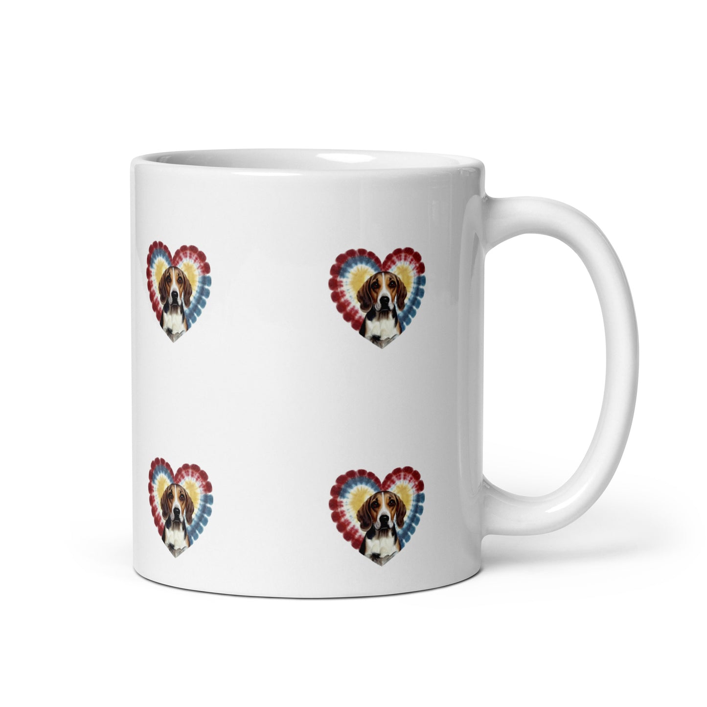 I Love my Beagle White glossy mug - Deki's Variety Store