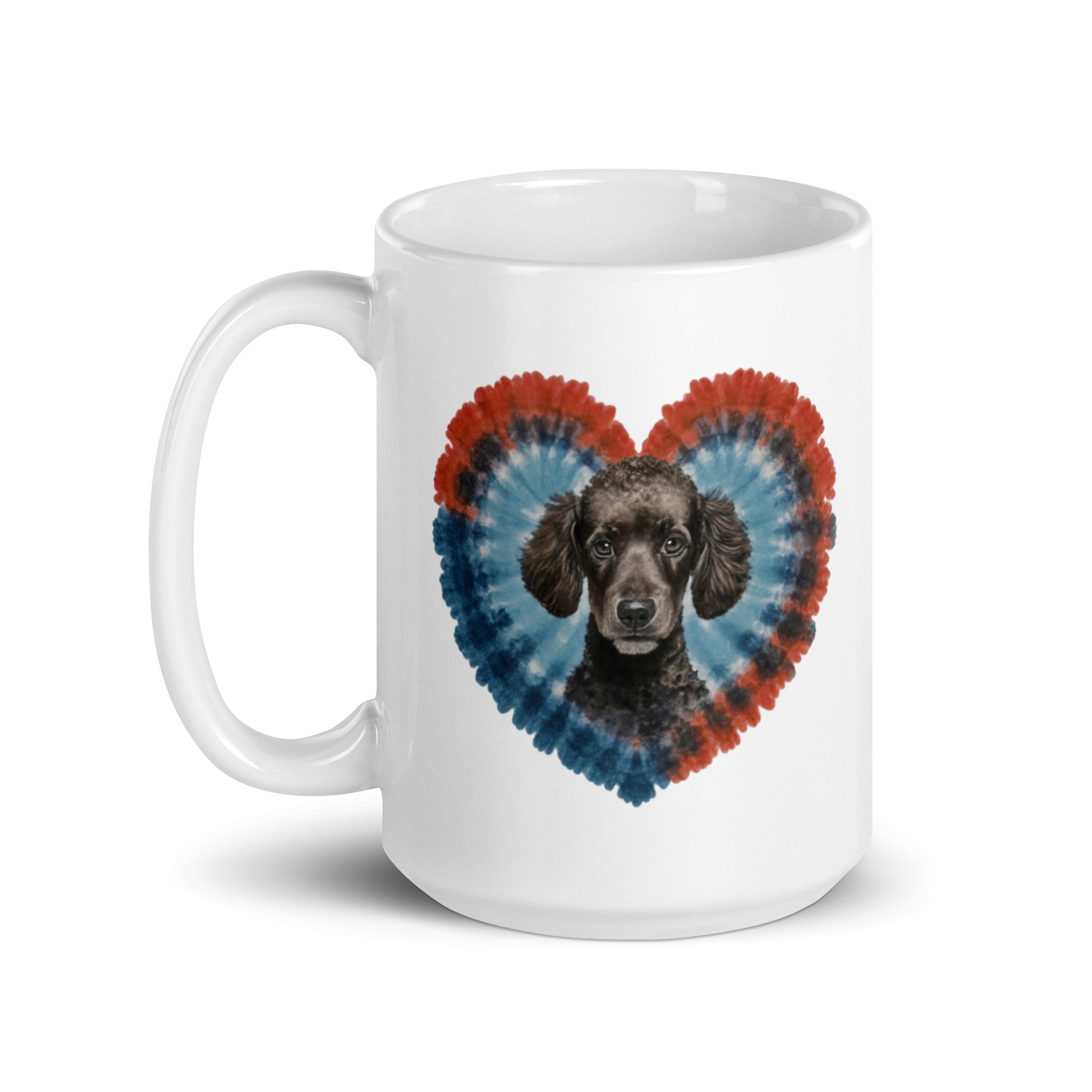 A Black Poodle White glossy mug - Deki's Variety Store