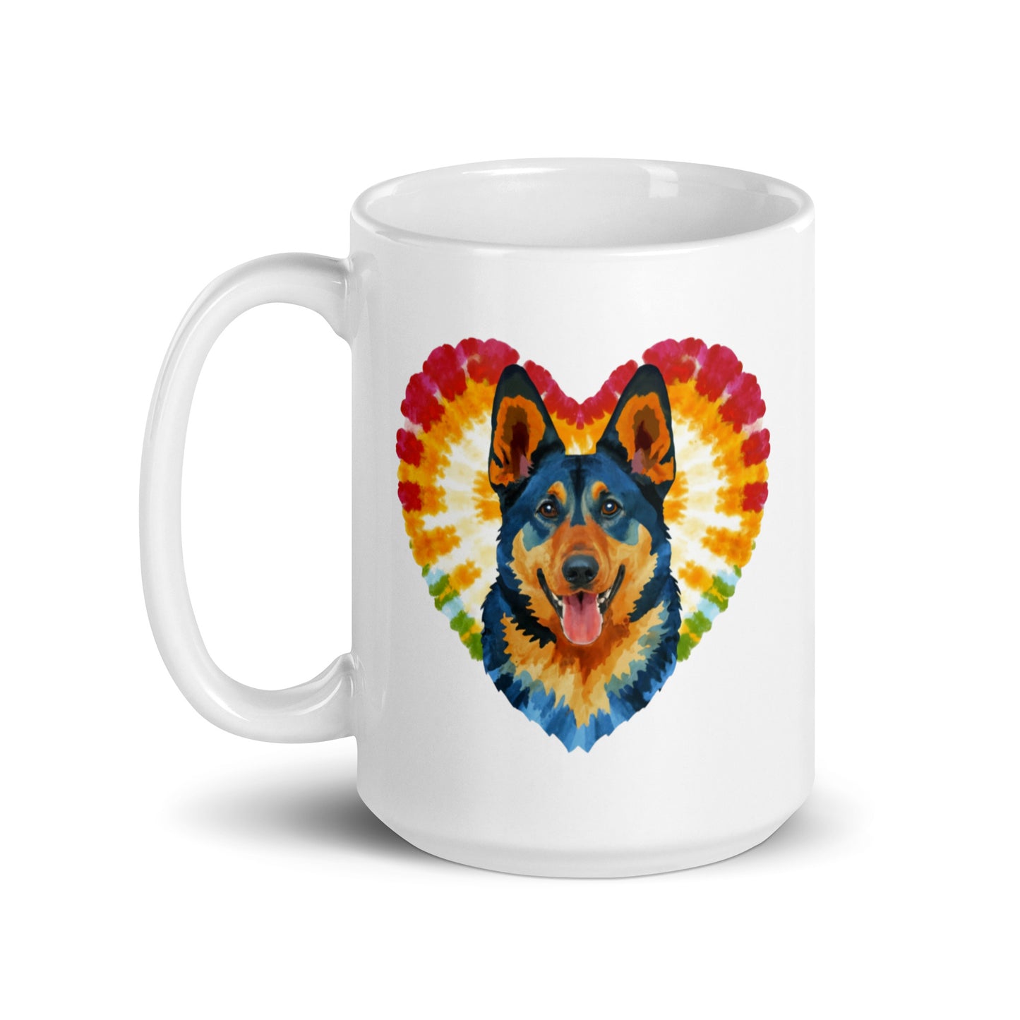 A German Shepherd White glossy mug - Deki's Variety Store