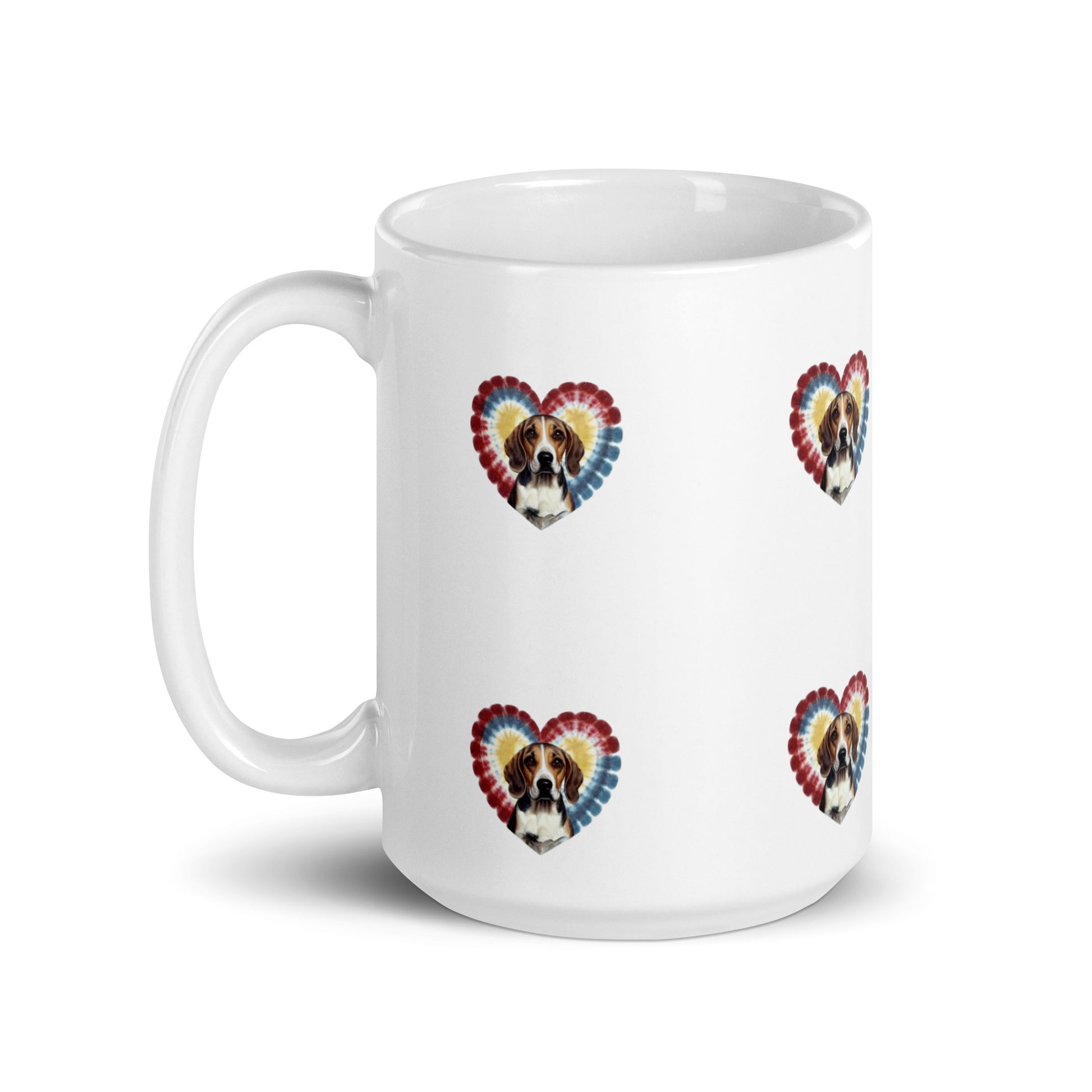 I Love my Beagle White glossy mug - Deki's Variety Store