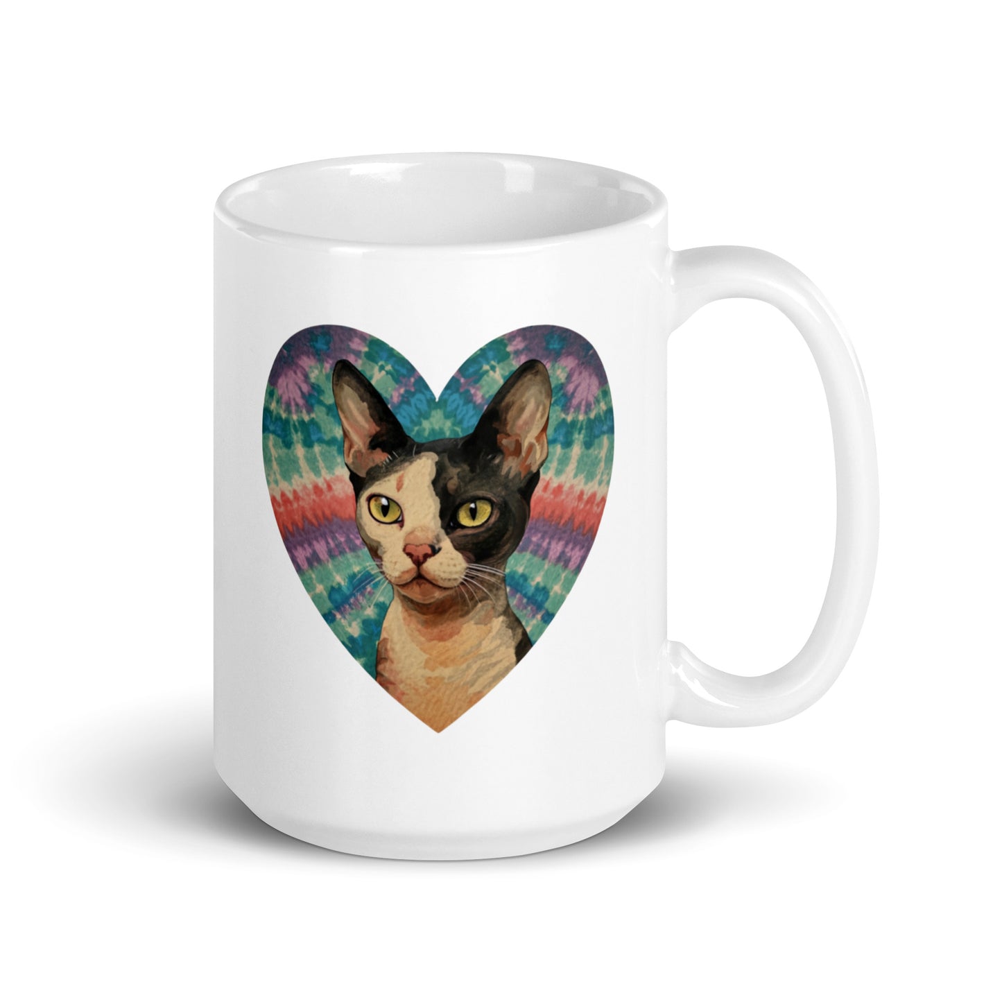 A Devon Rex glossy mug - Deki's Variety Store