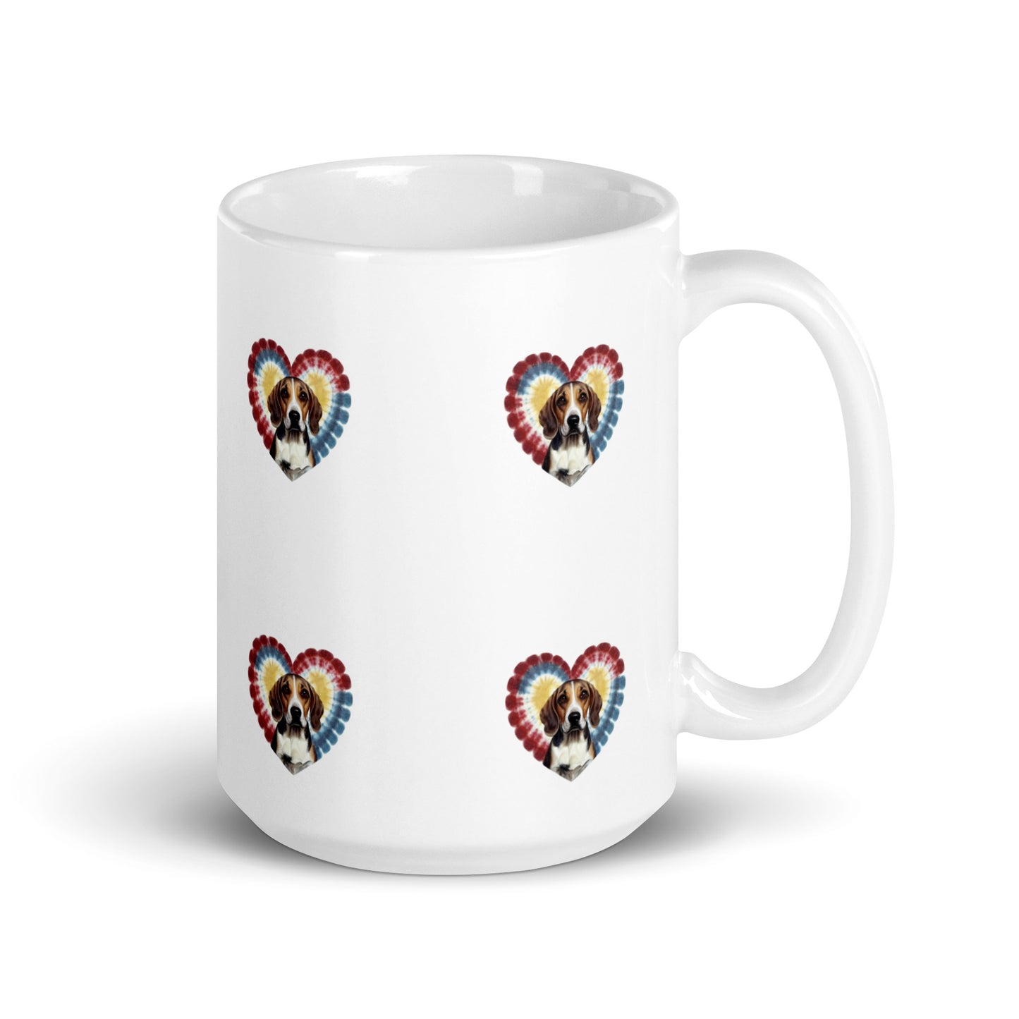 I Love my Beagle White glossy mug - Deki's Variety Store